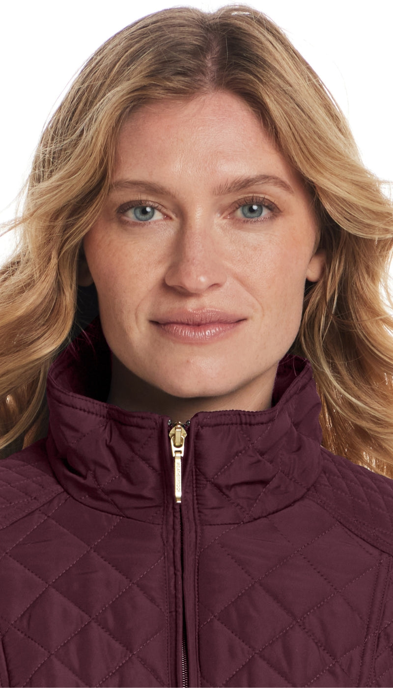 MIXED QUILTED JACKET WITH SIDE STRETCH