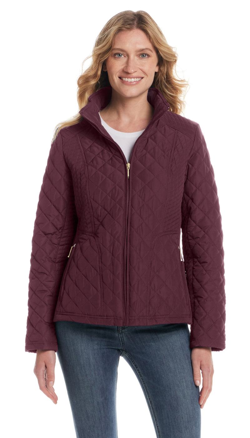 MIXED QUILTED JACKET WITH SIDE STRETCH