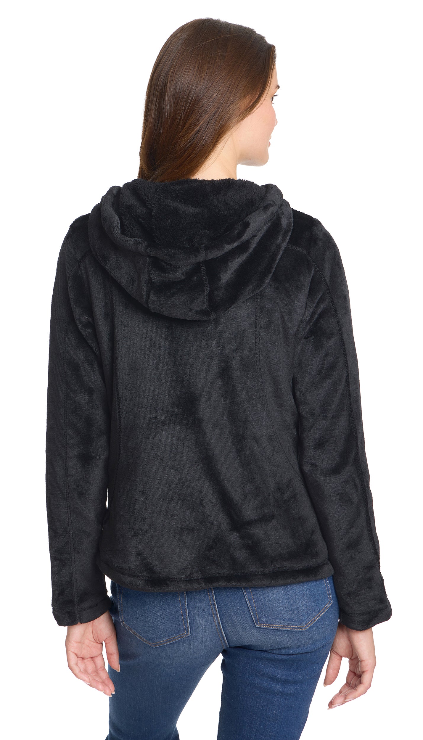 HOODED ZIP UP FLEECE JACKET