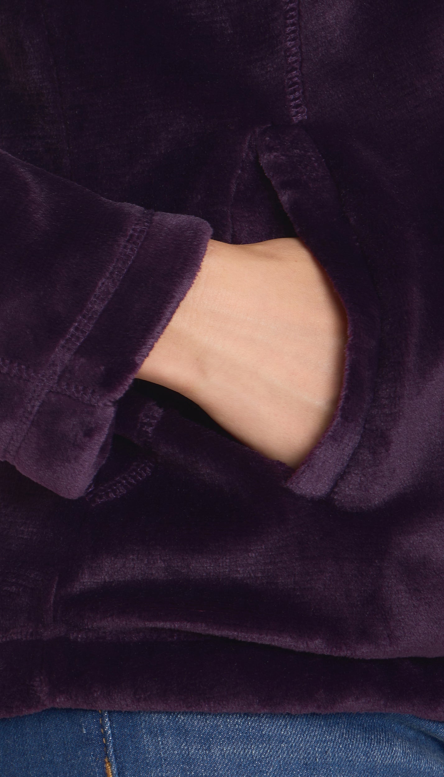 HOODED ZIP UP FLEECE JACKET