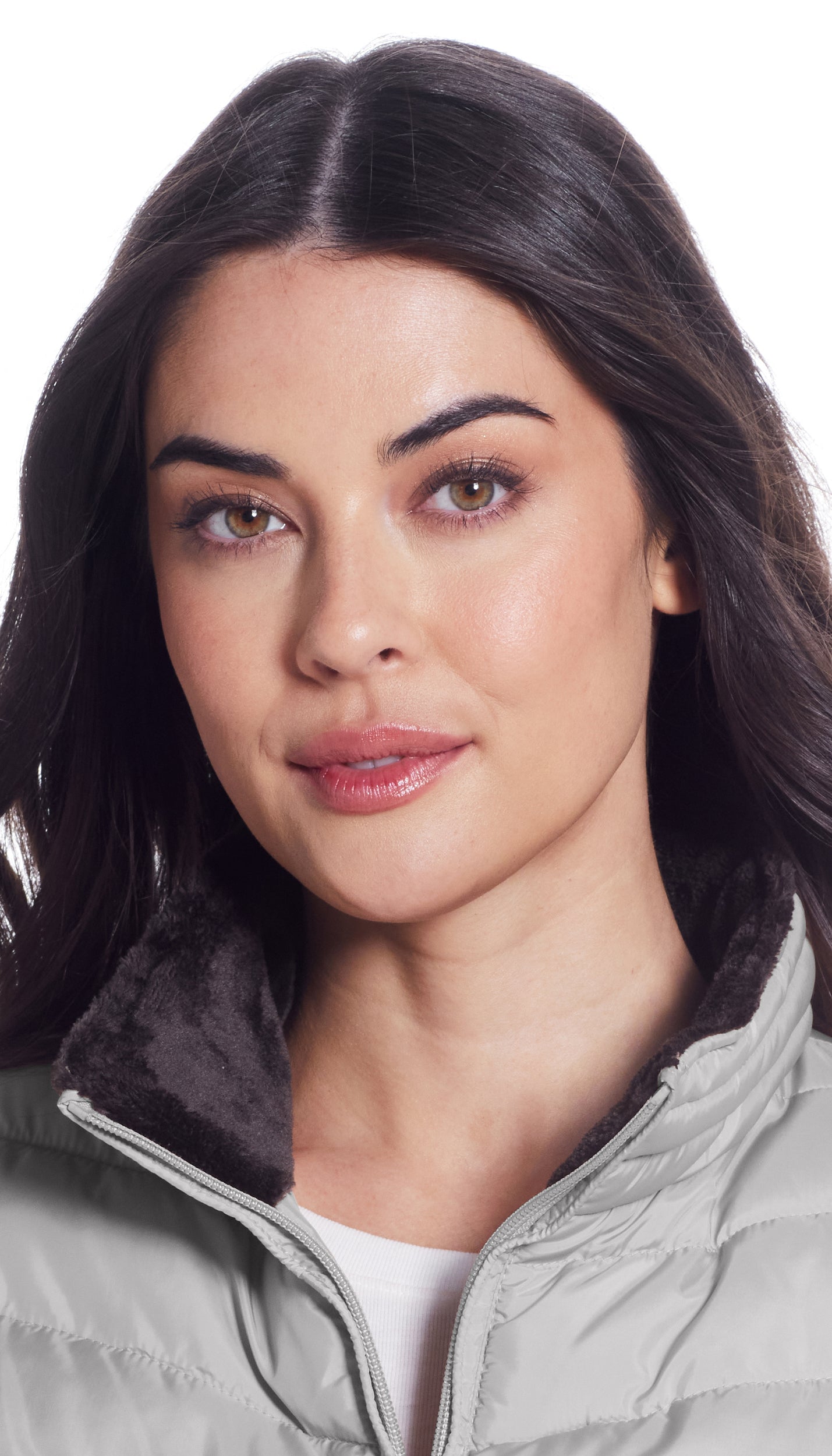 QUILTED PUFFER VEST WITH PLUSH LINING