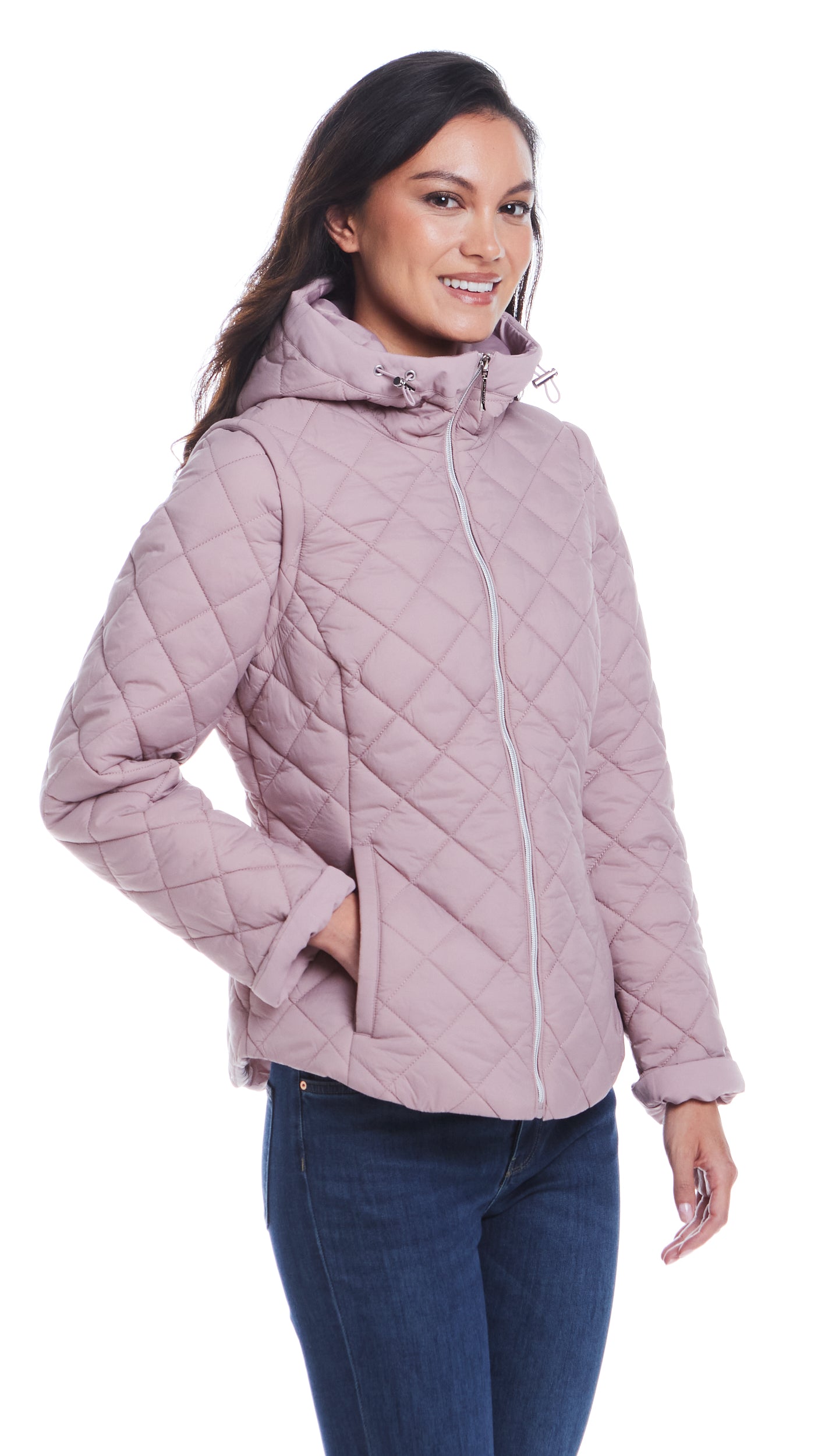 2 in 1 QUILTED JACKET TO VEST