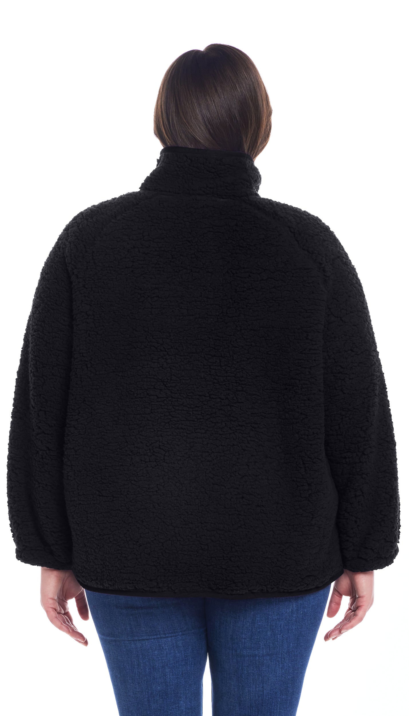 SNAP FRONT COZY FLEECE JACKET