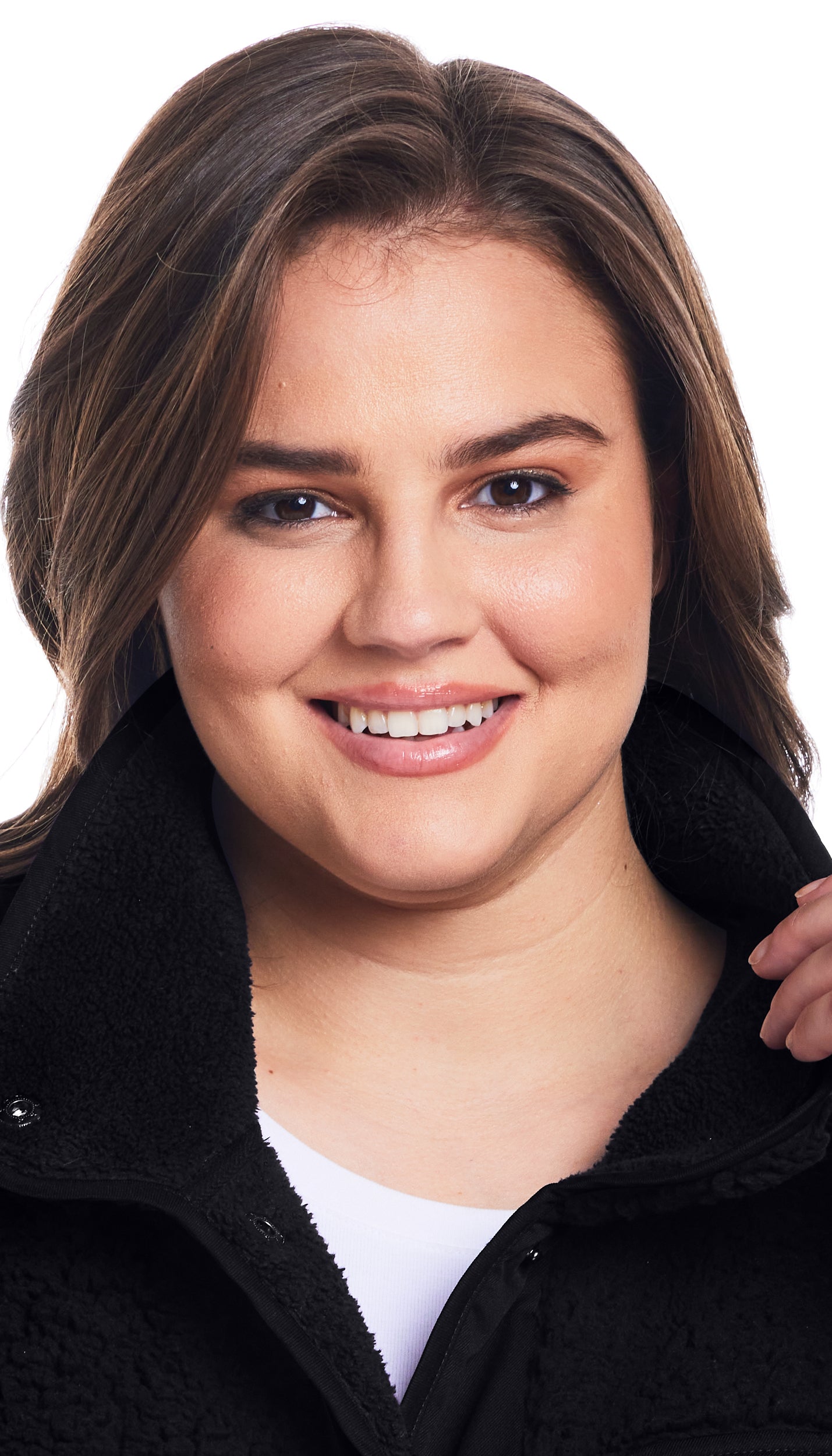 SNAP FRONT COZY FLEECE JACKET