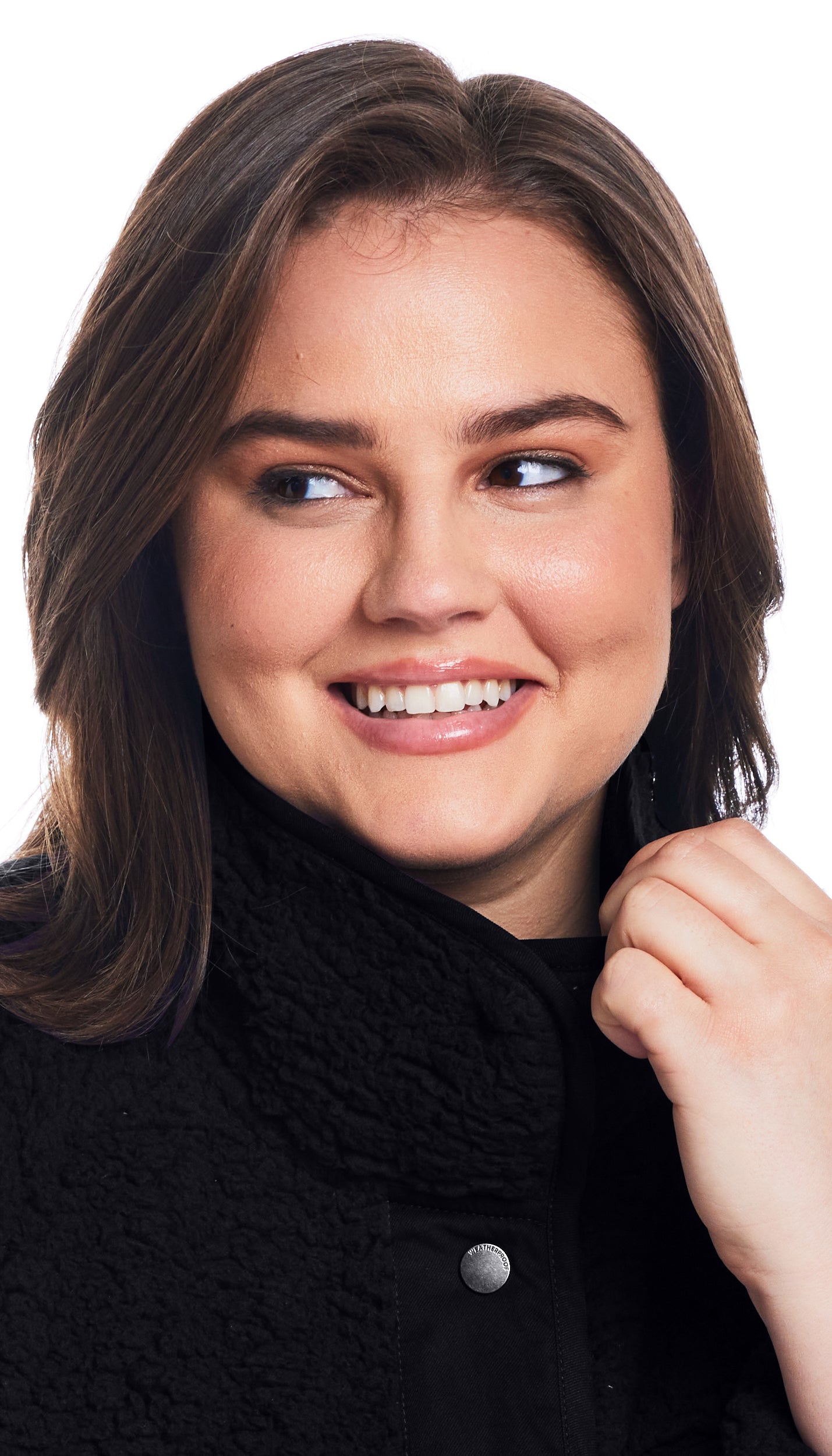 SNAP FRONT COZY FLEECE JACKET