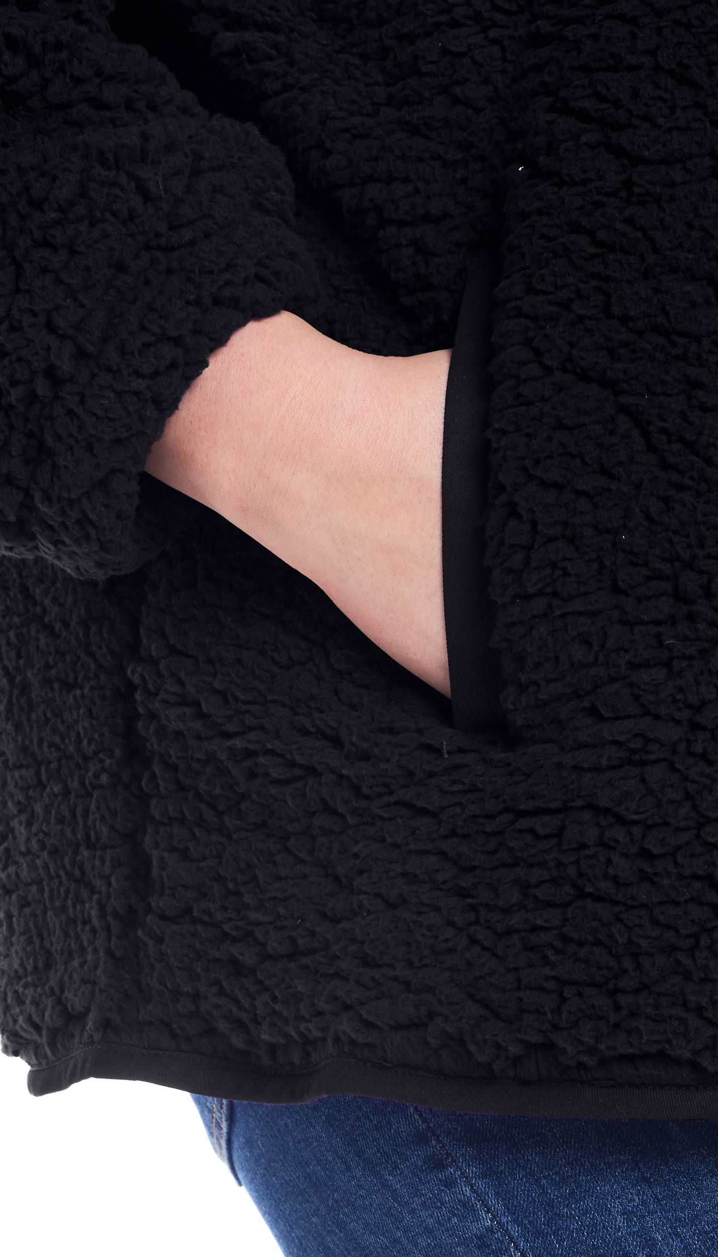 SNAP FRONT COZY FLEECE JACKET