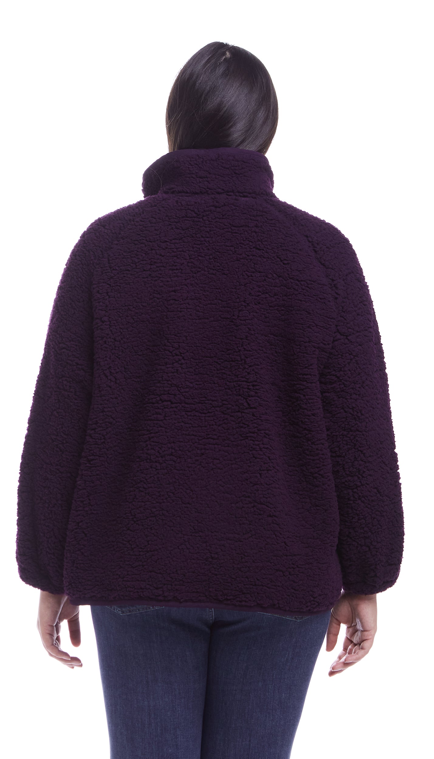 SNAP FRONT COZY FLEECE JACKET