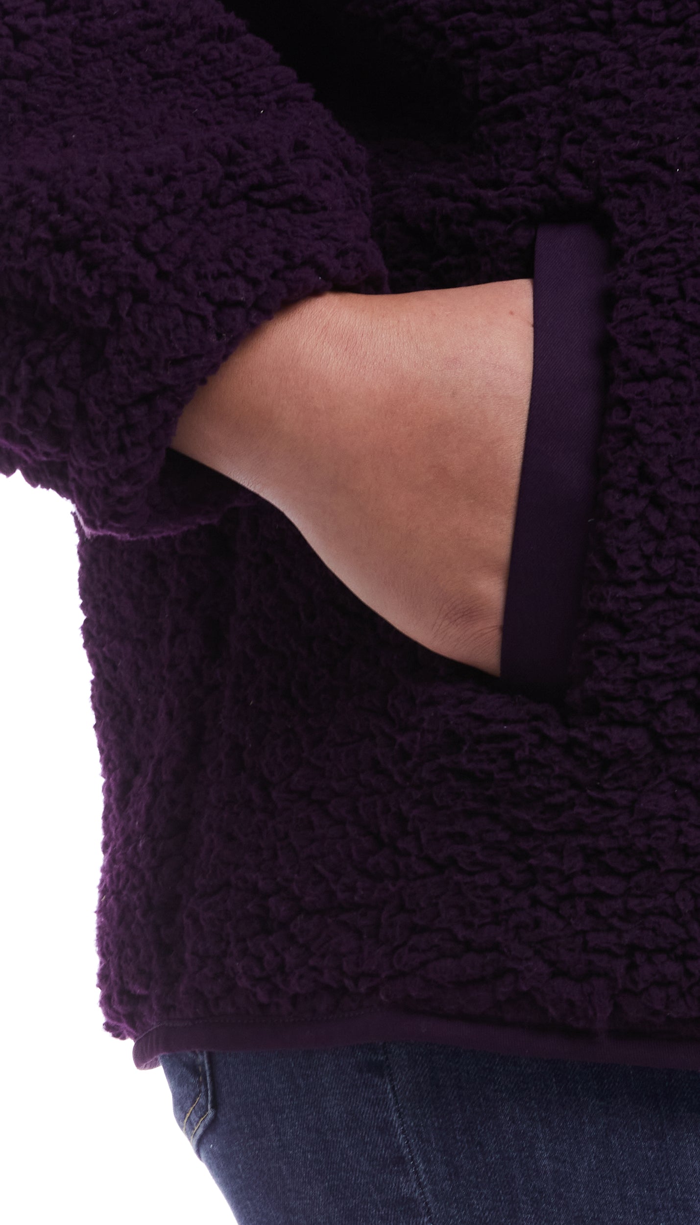 SNAP FRONT COZY FLEECE JACKET