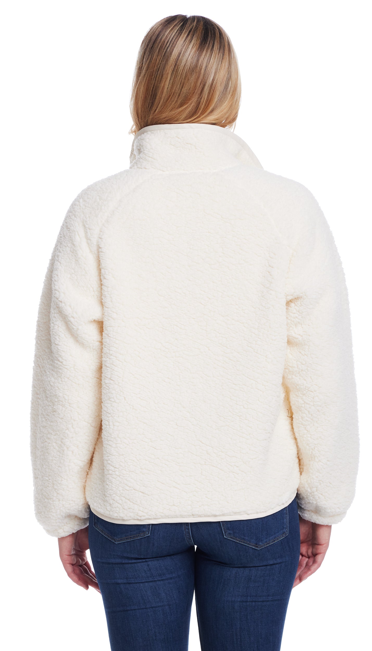 SNAP FRONT COZY FLEECE JACKET