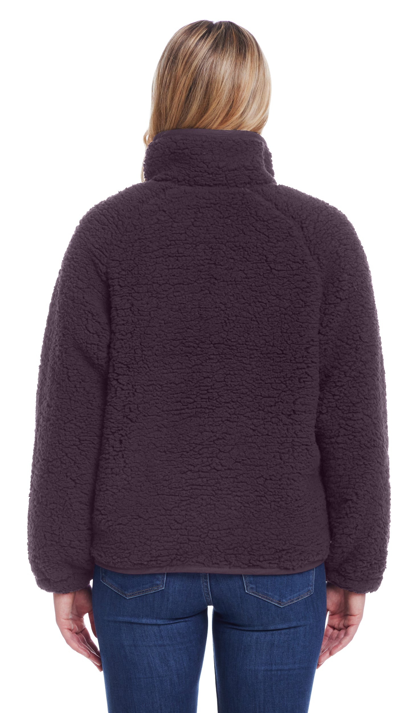 SNAP FRONT COZY FLEECE JACKET