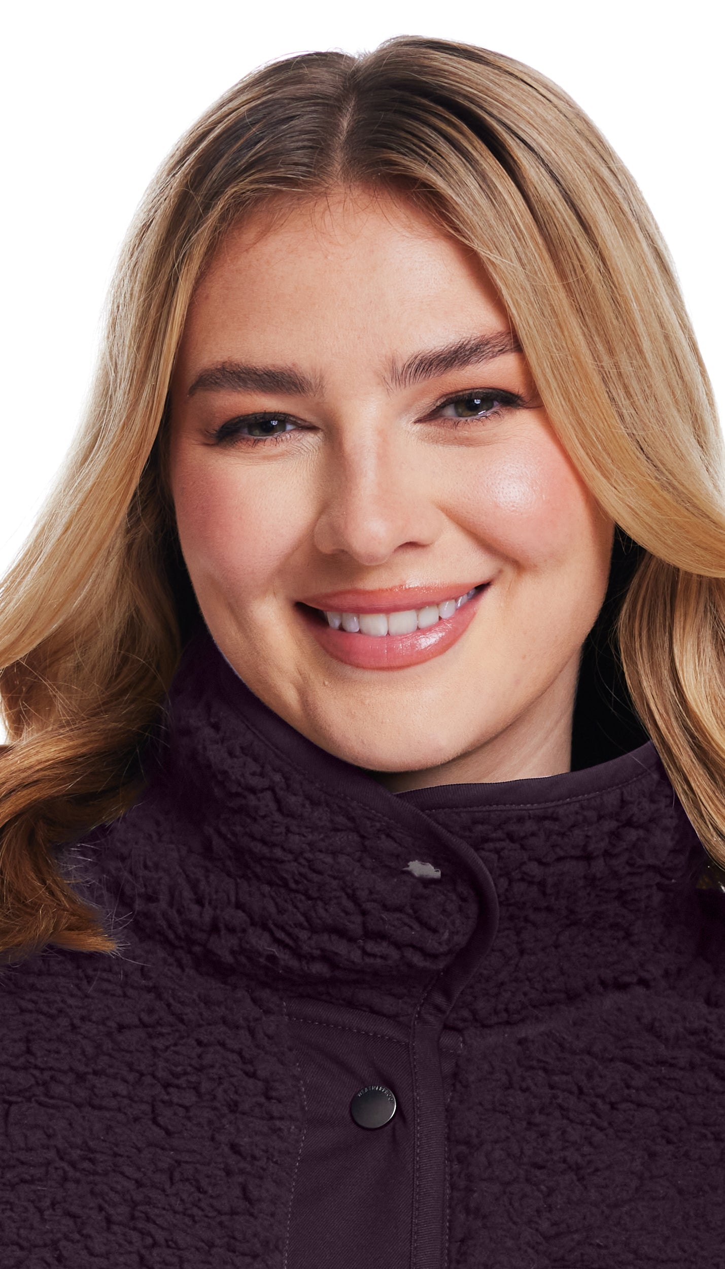 SNAP FRONT COZY FLEECE JACKET