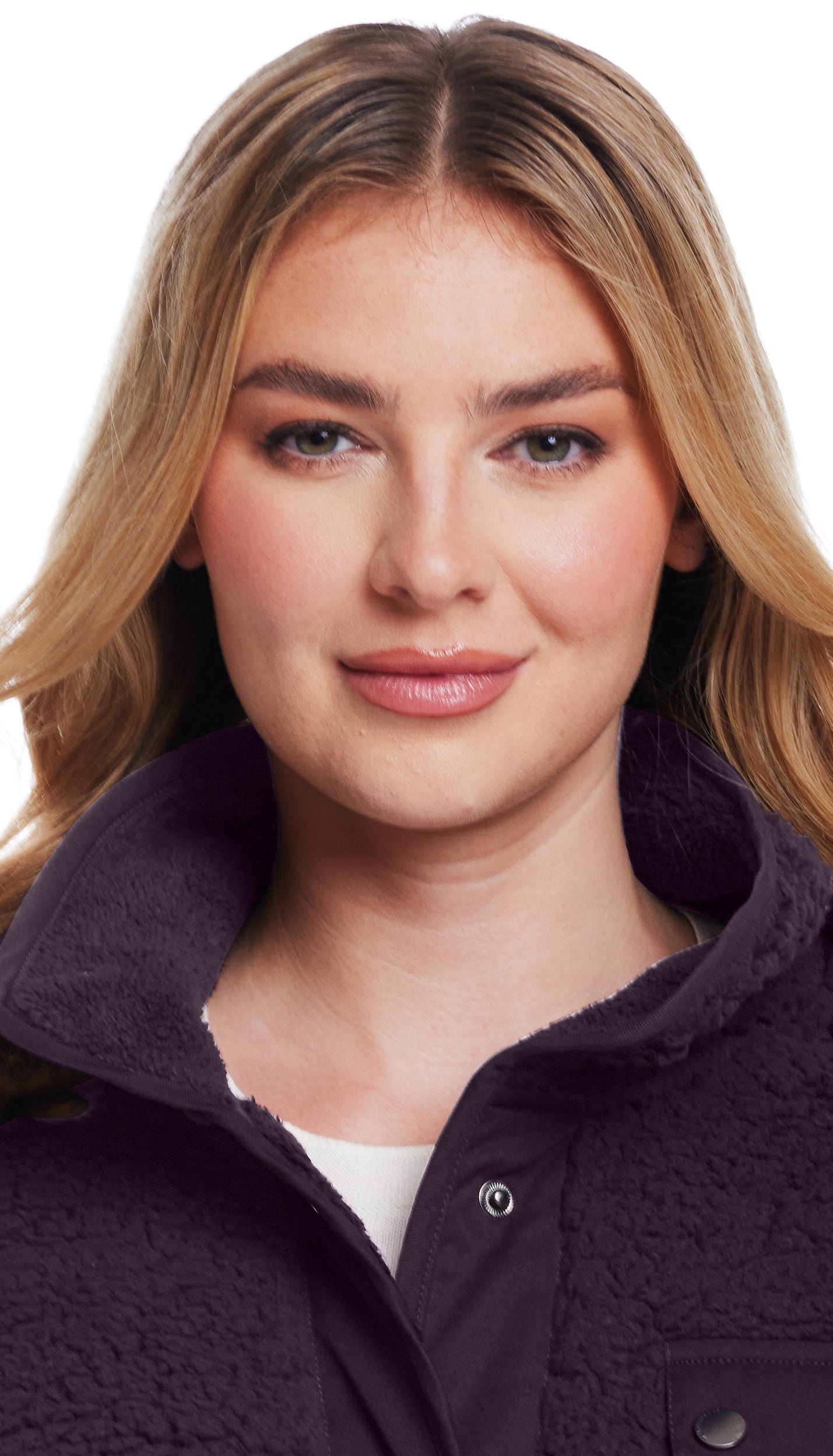 SNAP FRONT COZY FLEECE JACKET