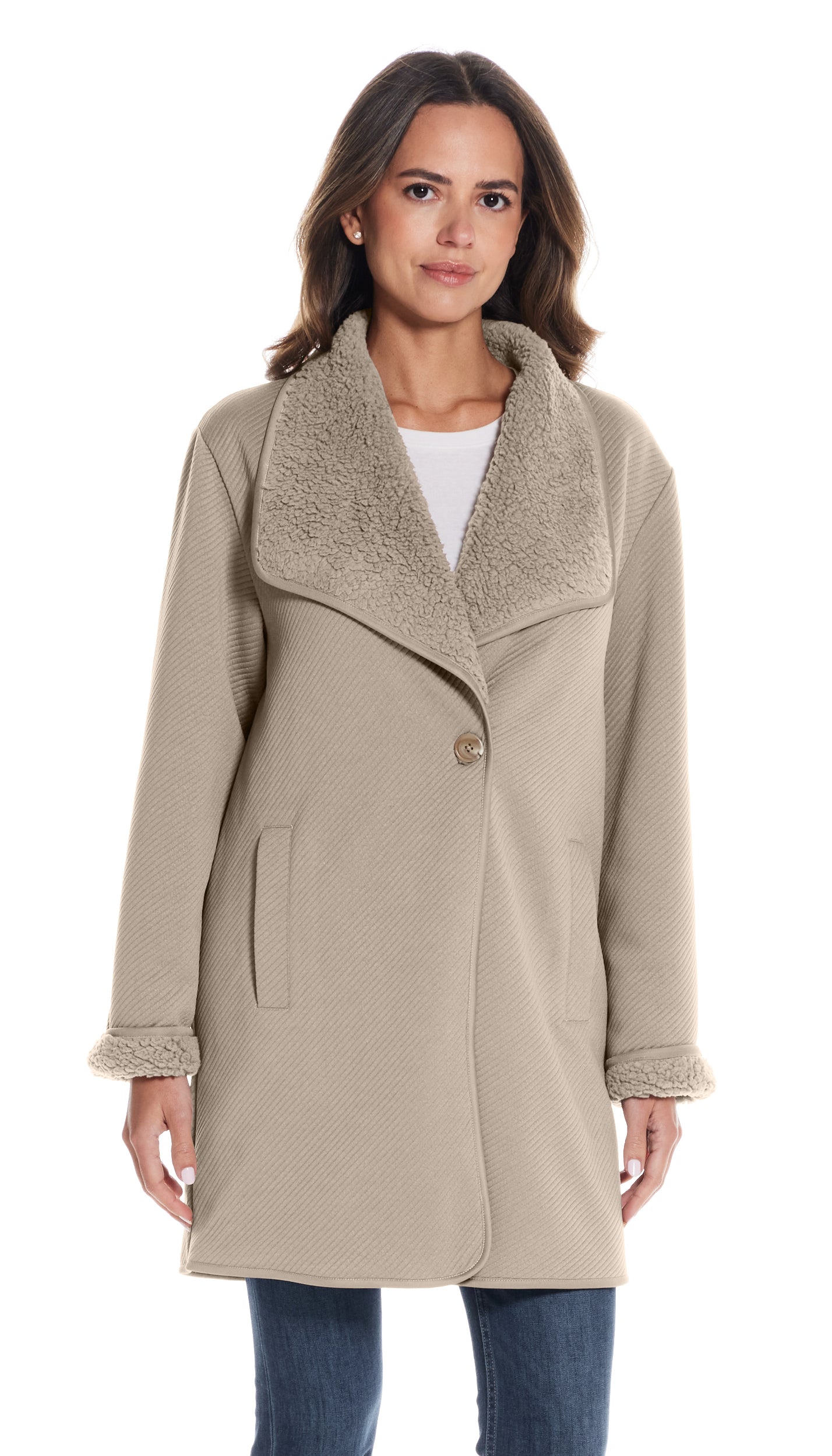 REVERSIBLE COZY COATIGAN