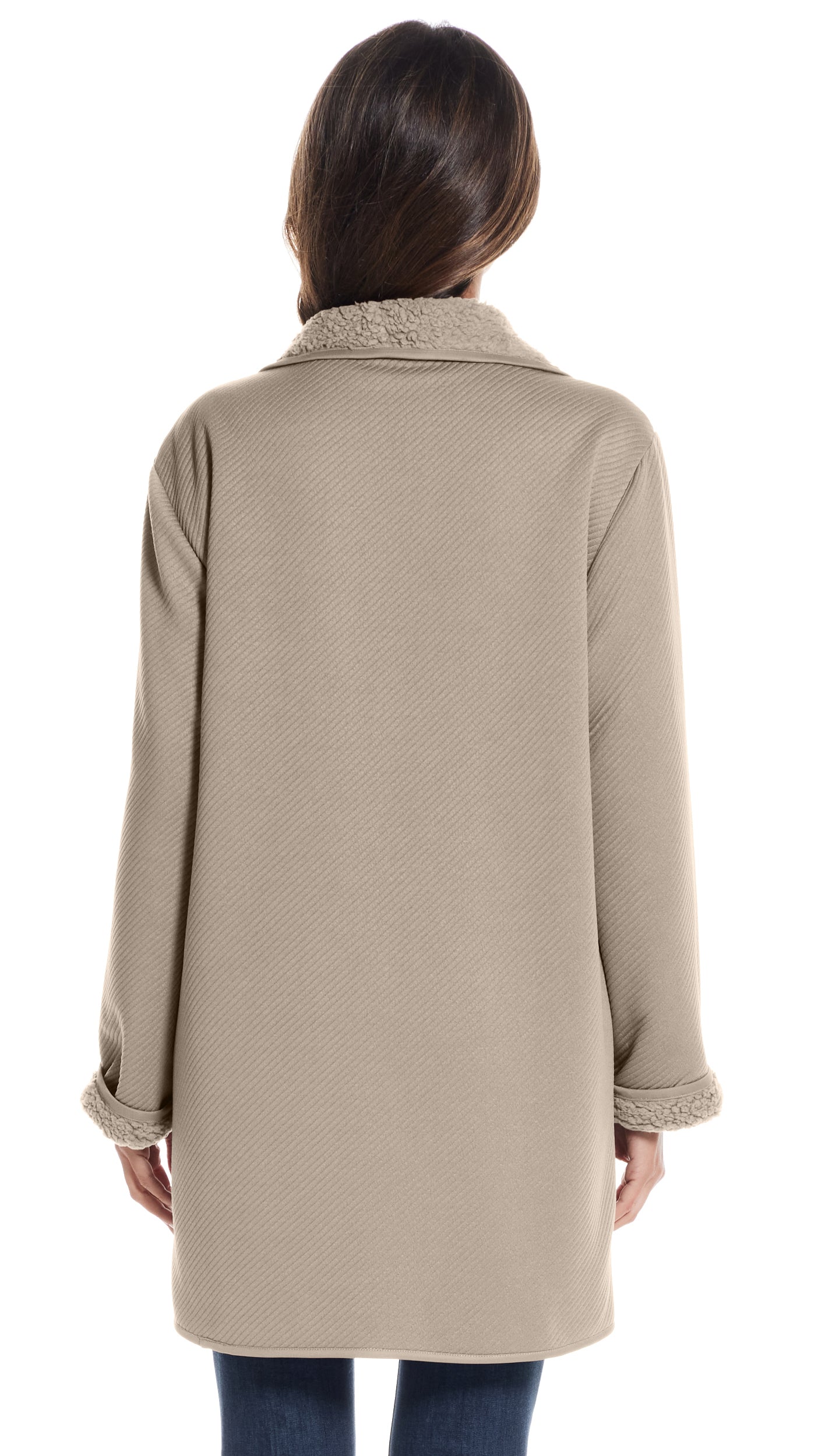 REVERSIBLE COZY COATIGAN