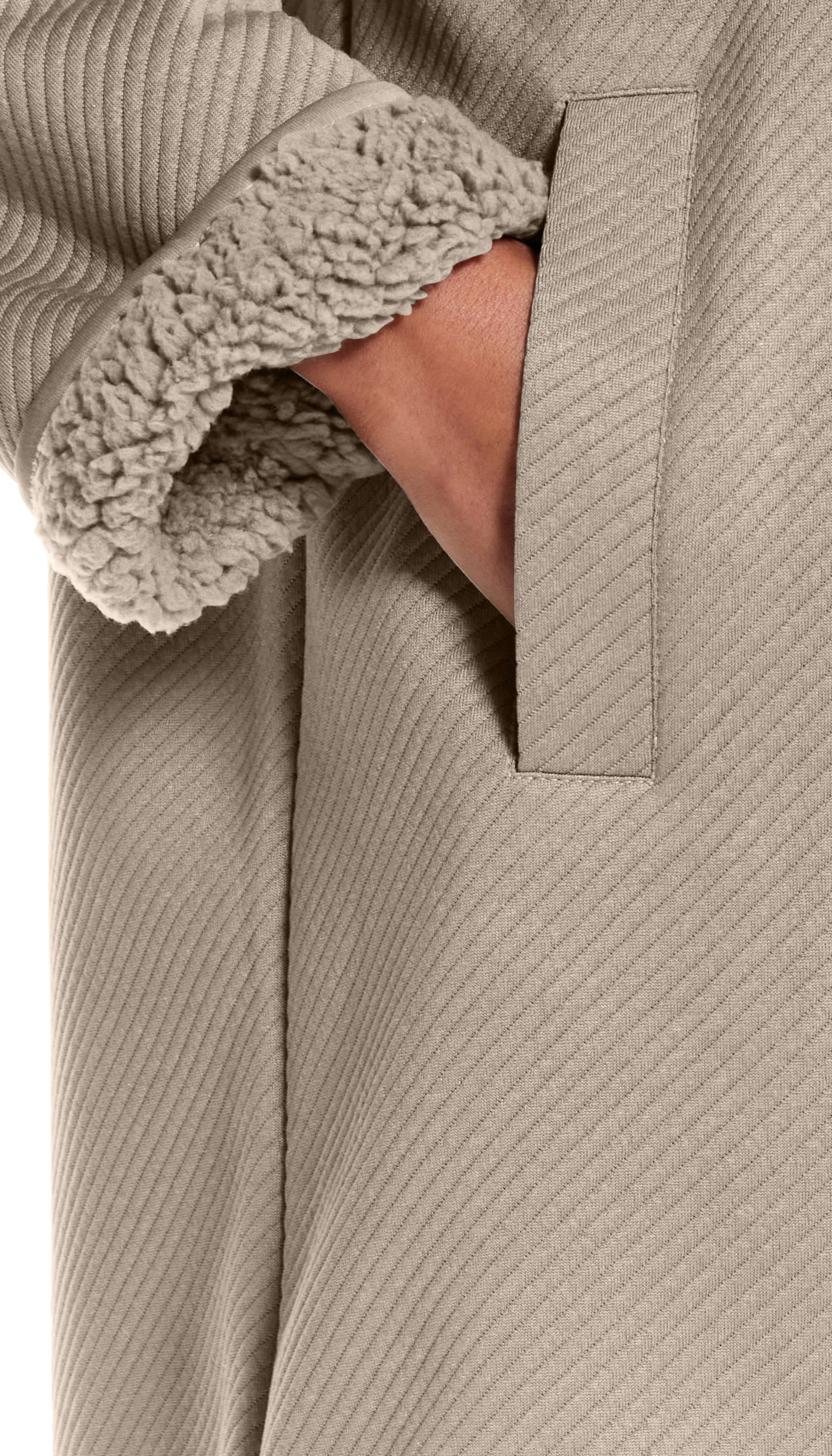 REVERSIBLE COZY COATIGAN