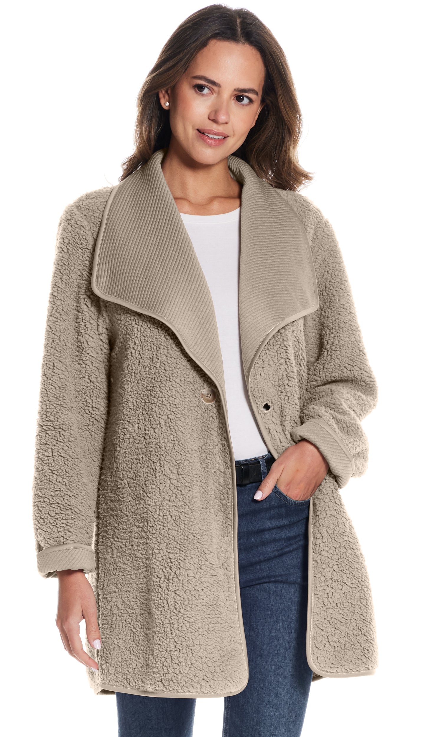 REVERSIBLE COZY COATIGAN