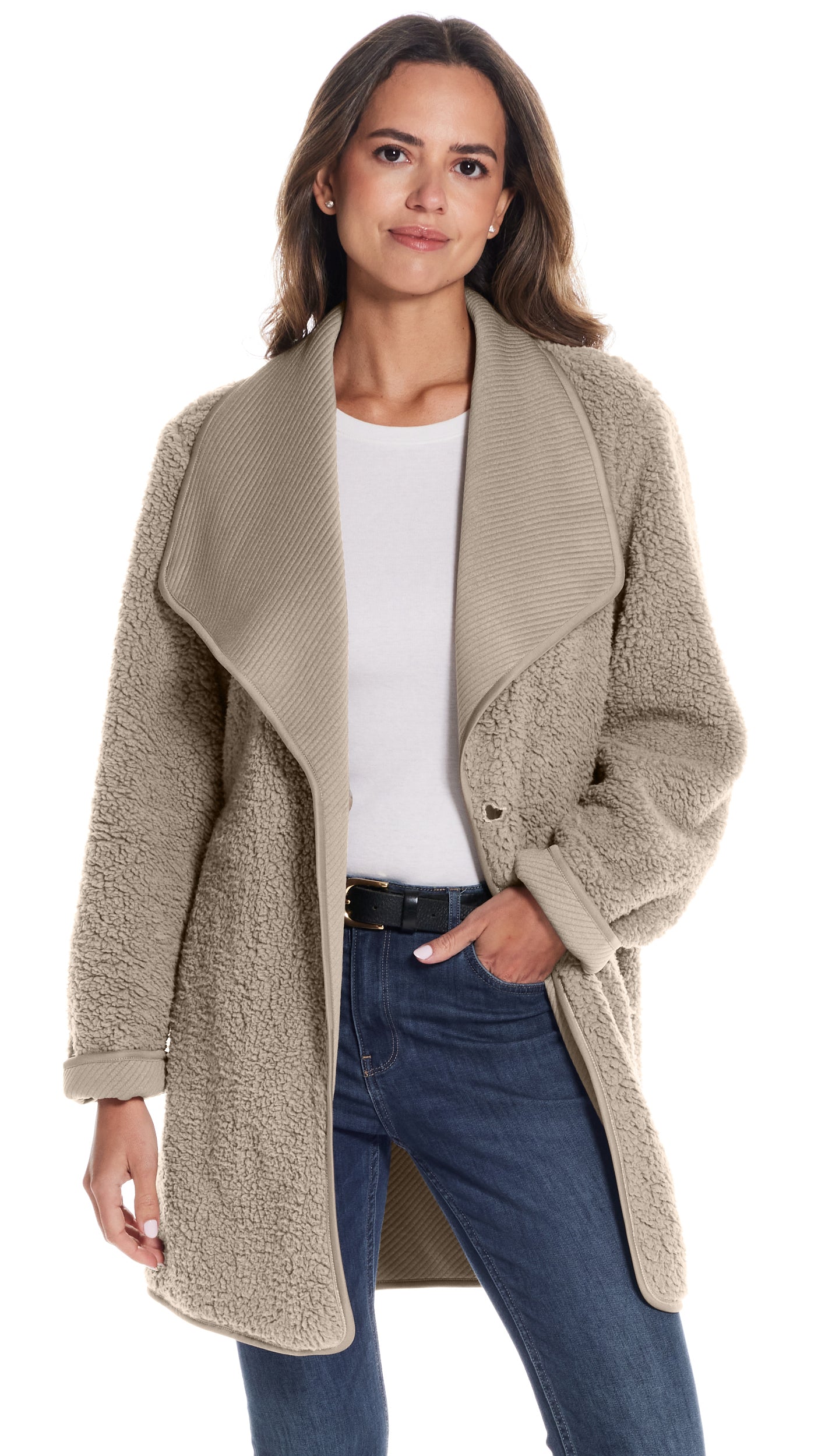 REVERSIBLE COZY COATIGAN