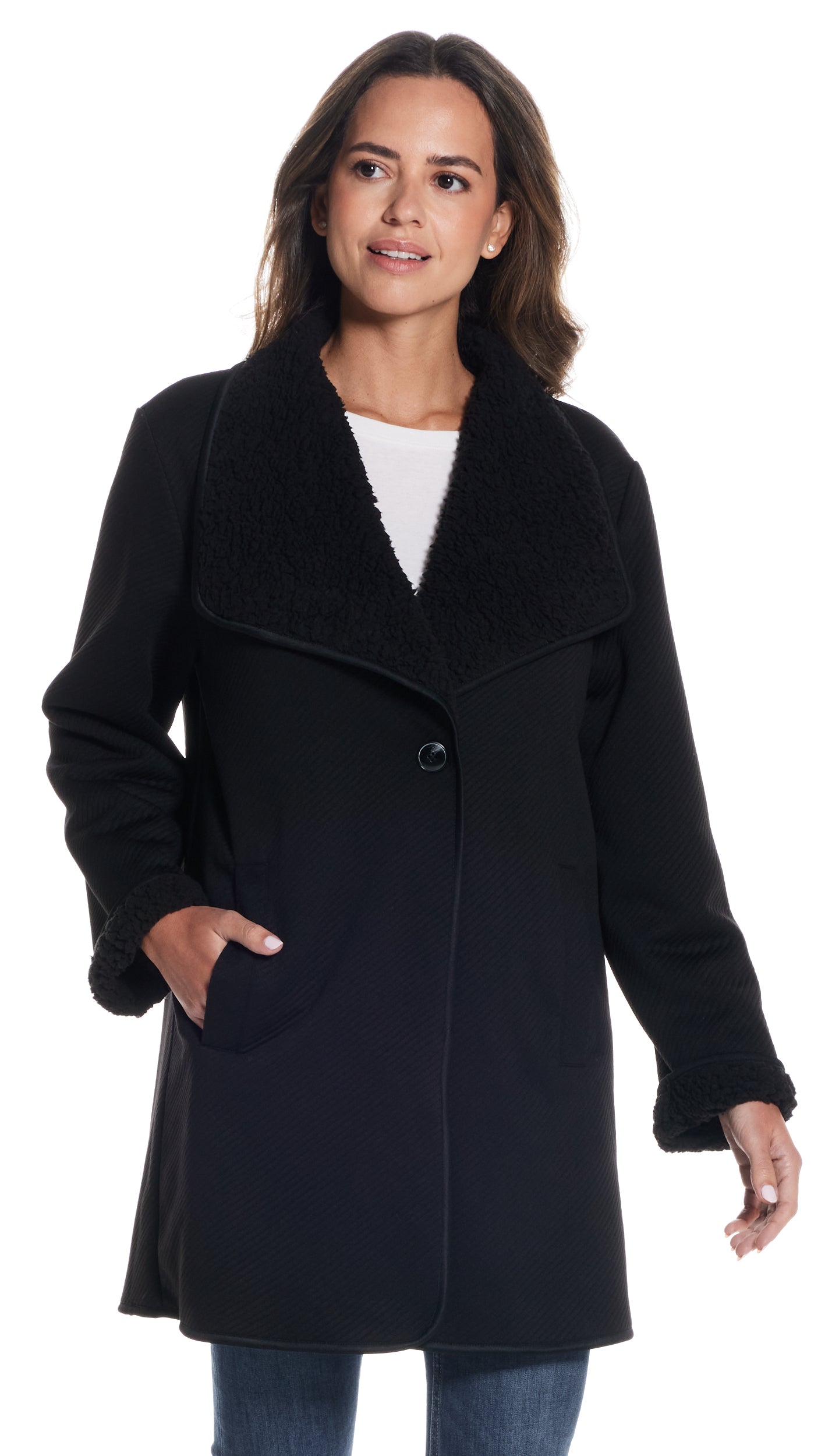 REVERSIBLE COZY COATIGAN