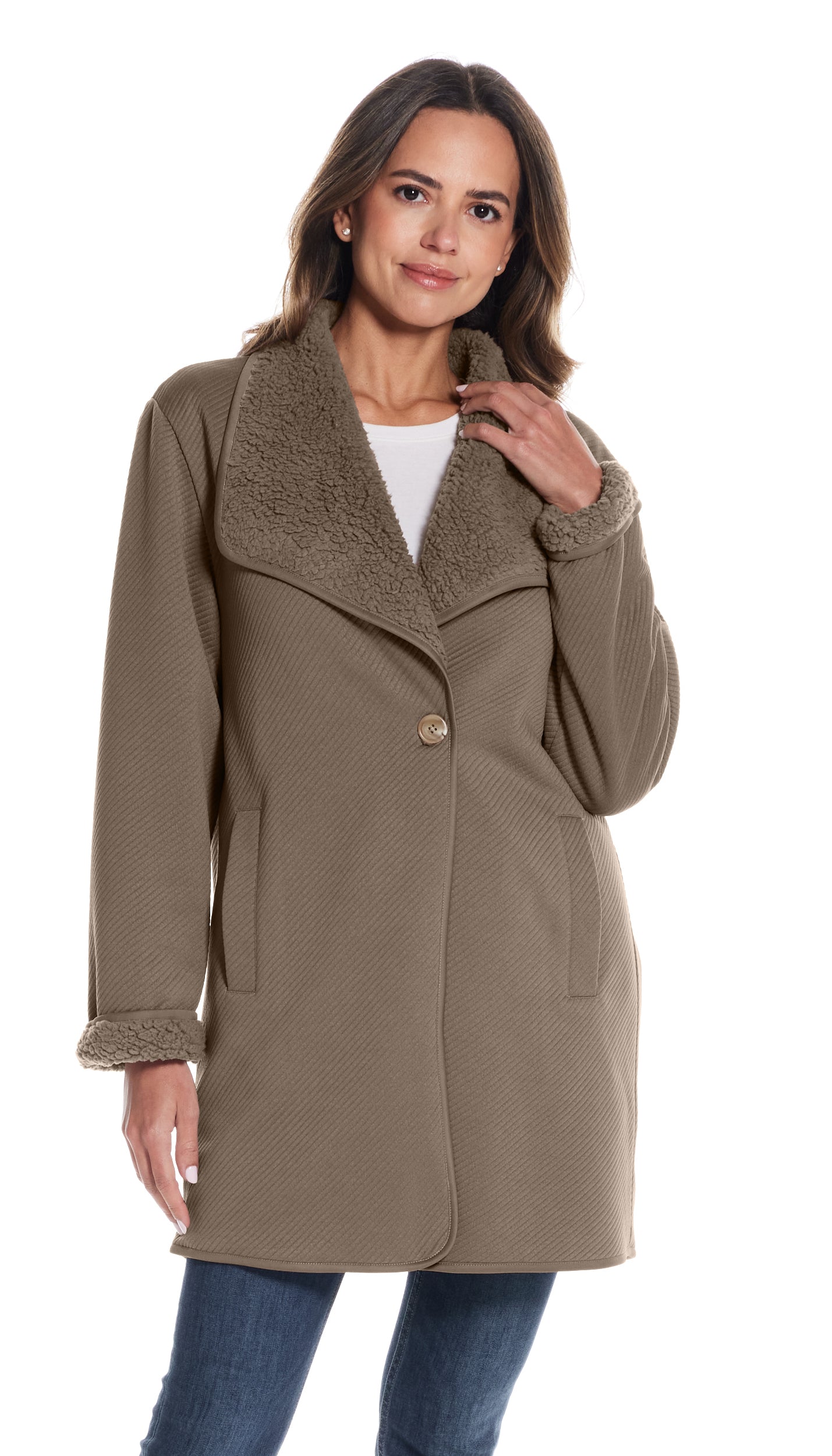 REVERSIBLE COZY COATIGAN