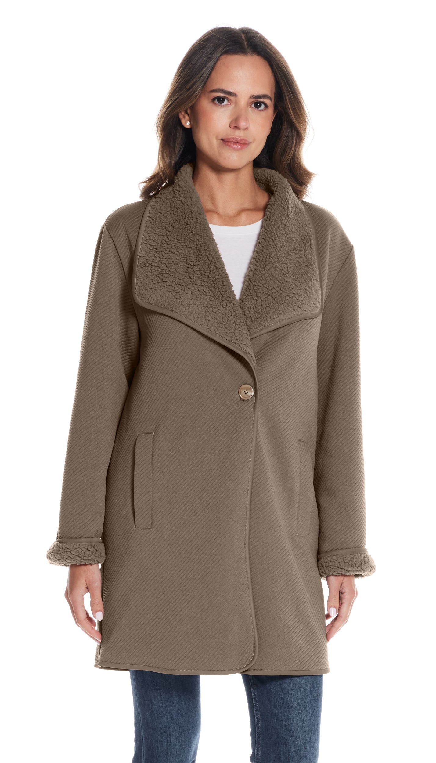 REVERSIBLE COZY COATIGAN