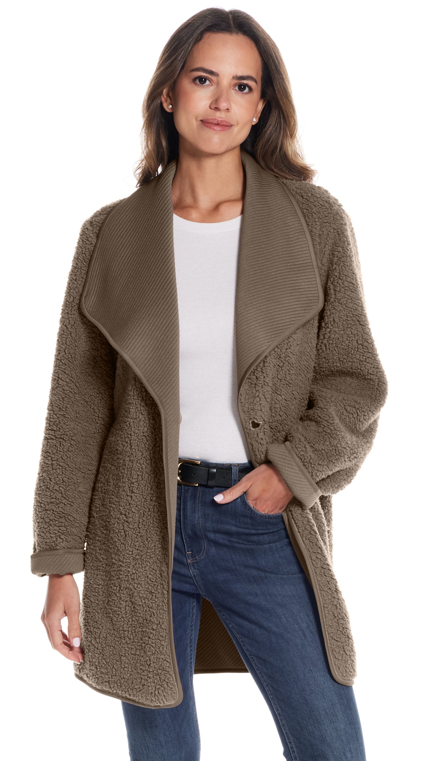 REVERSIBLE COZY COATIGAN