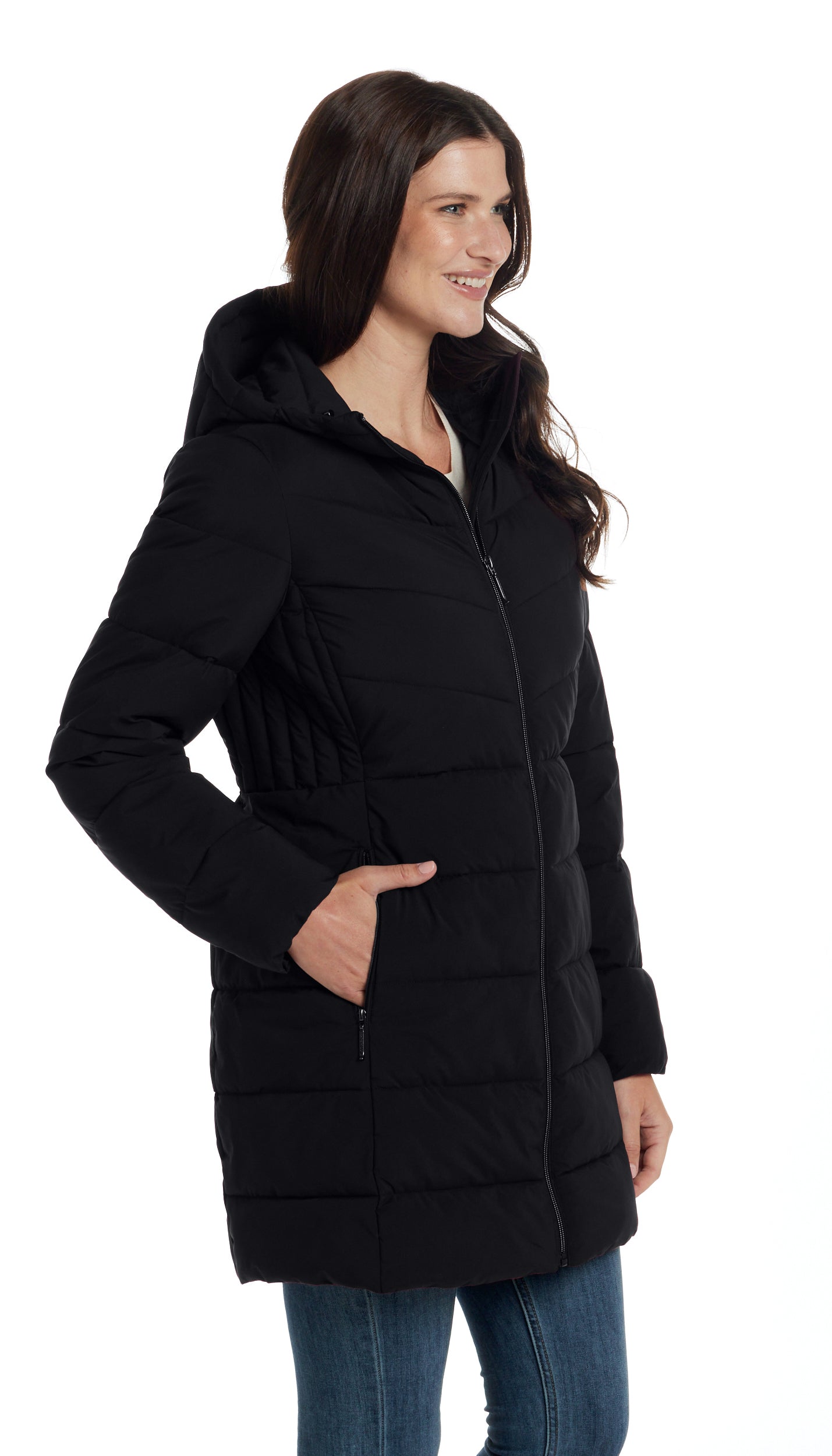MODERN STRETCH PUFFER COAT