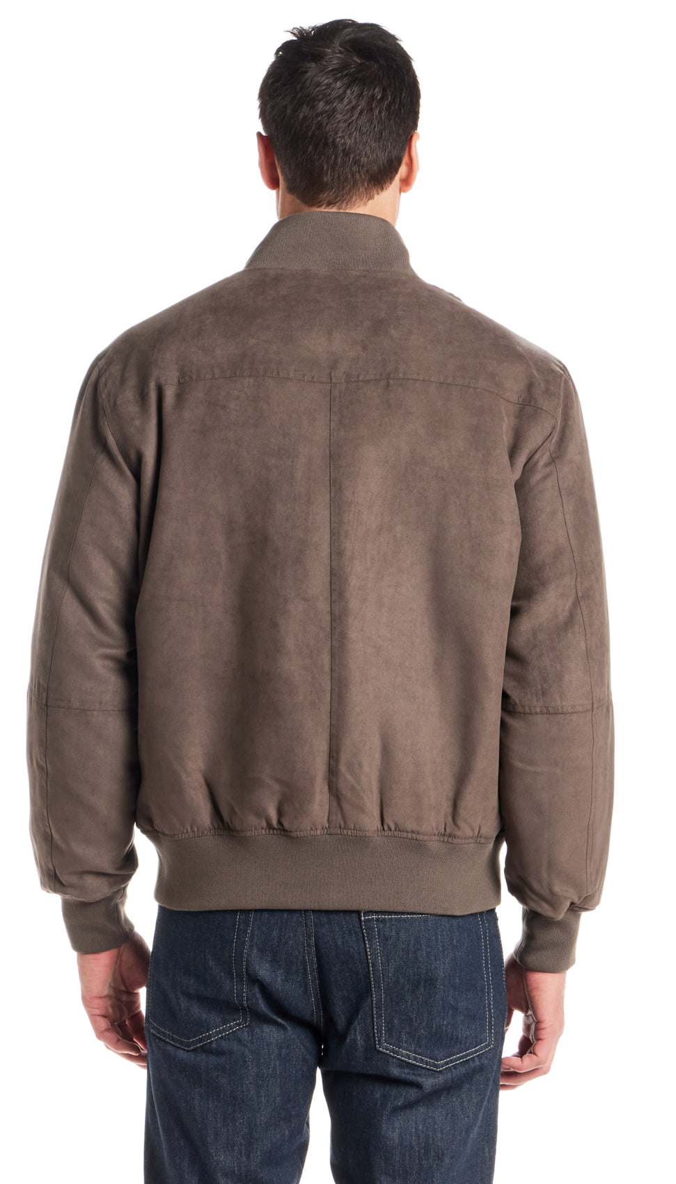 MICROSUEDE BOMBER JACKET