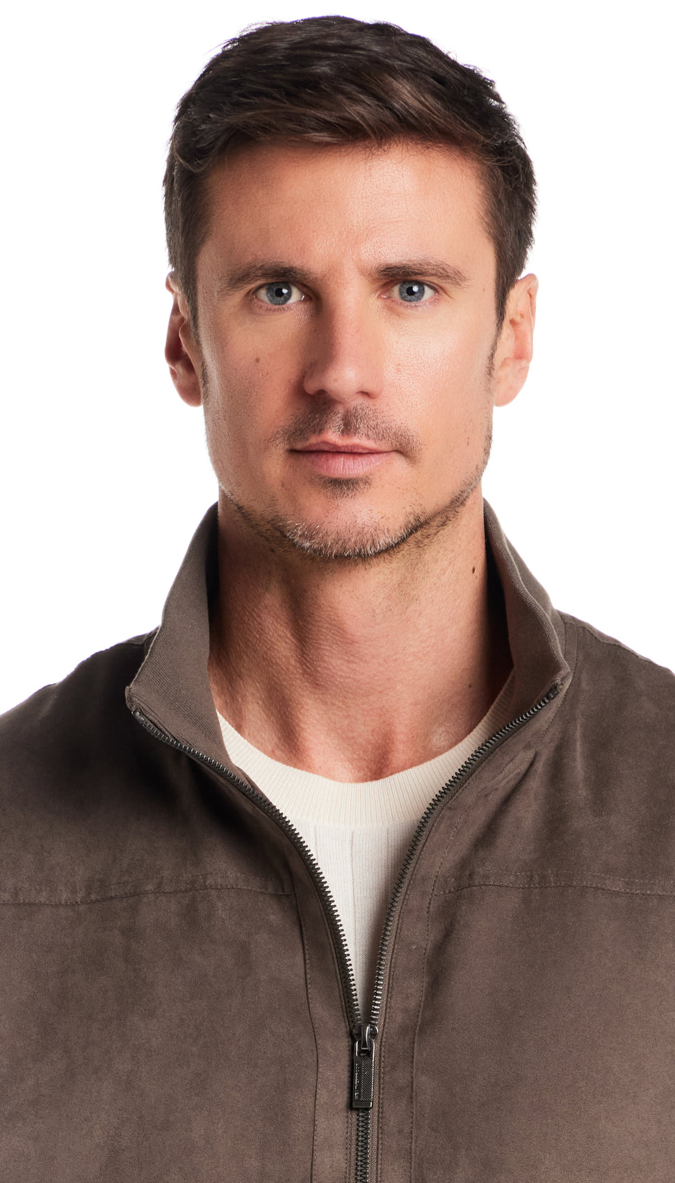 MICROSUEDE BOMBER JACKET