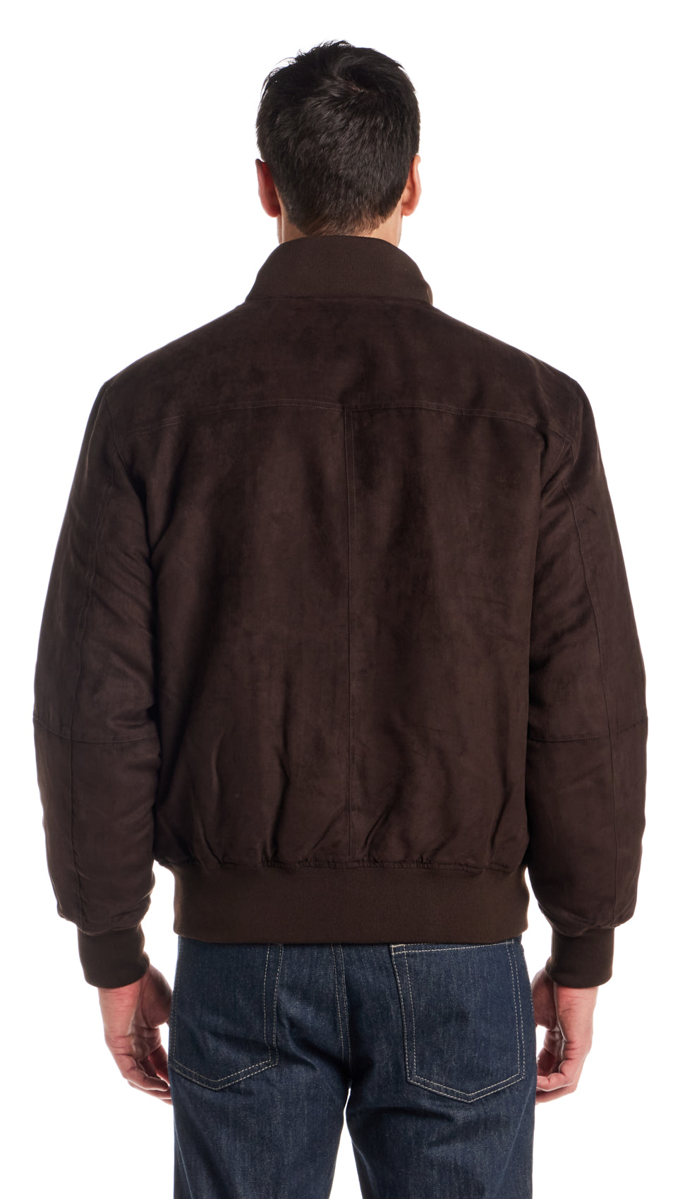 MICROSUEDE BOMBER JACKET