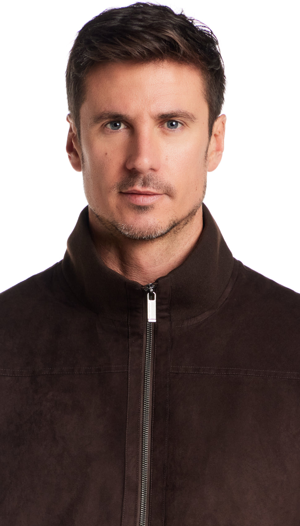 MICROSUEDE BOMBER JACKET