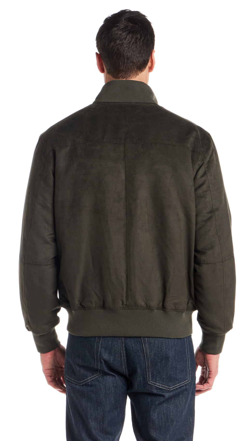 MICROSUEDE BOMBER JACKET