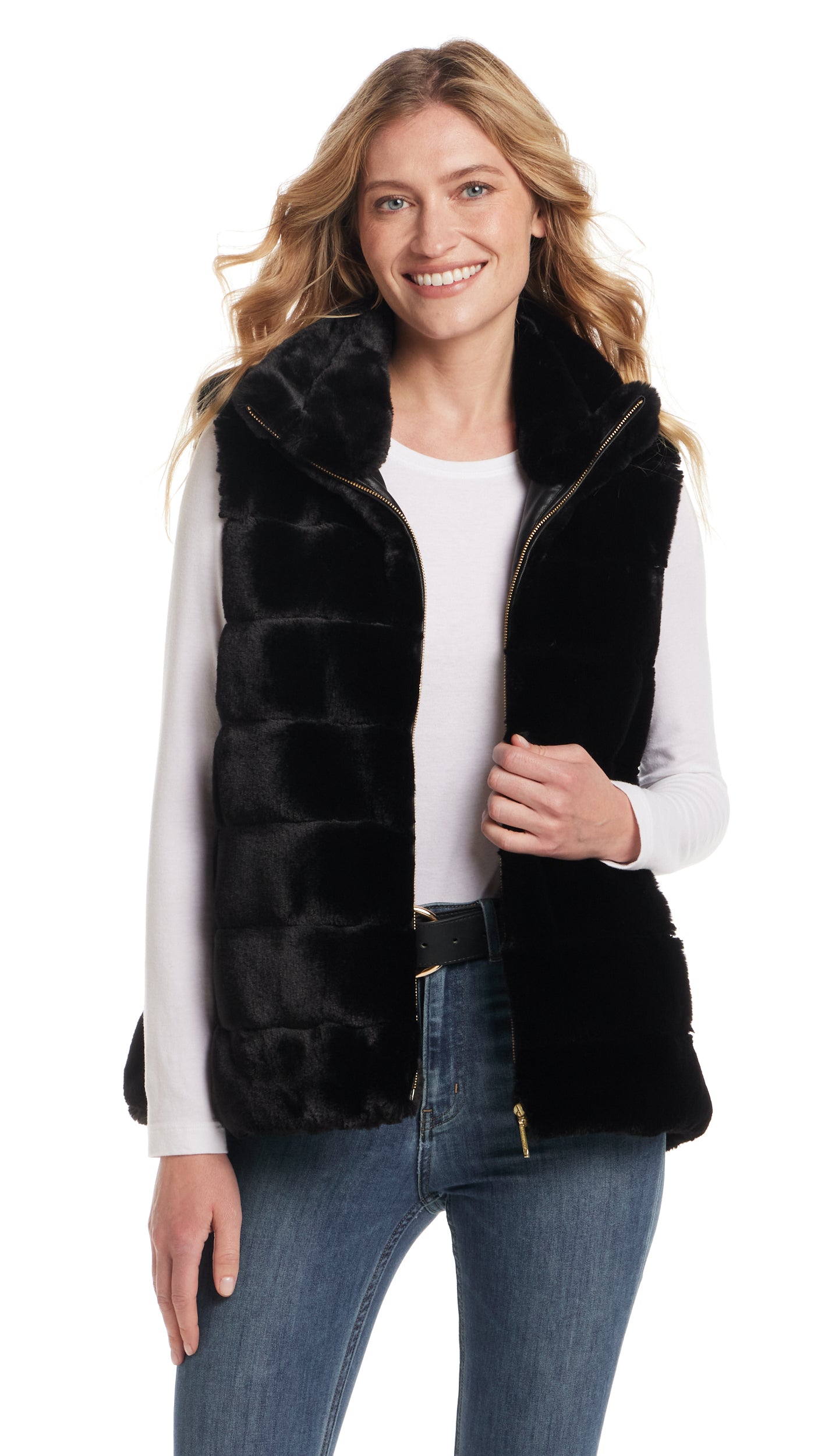 FAUX FUR VEST