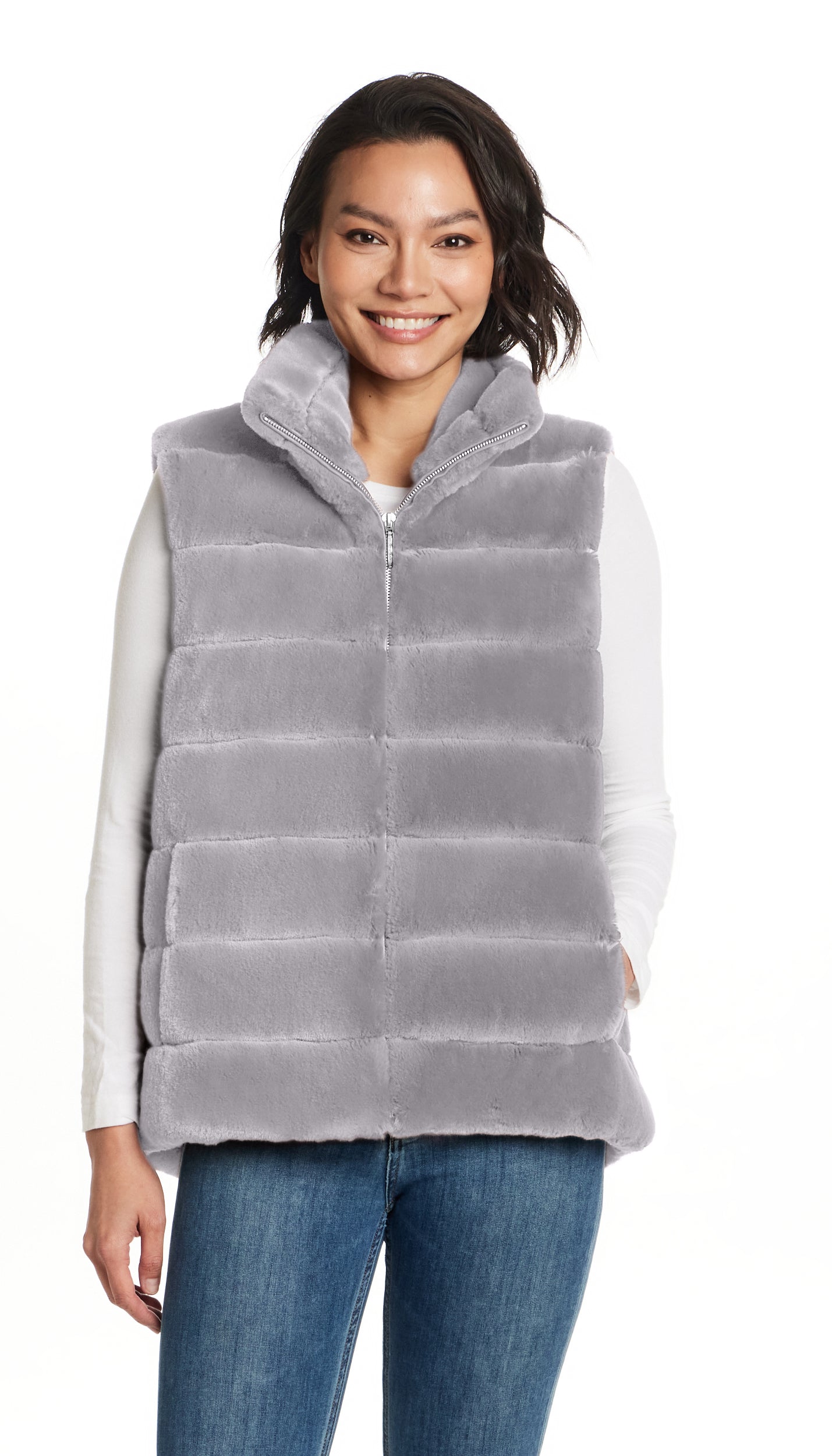 FAUX FUR VEST