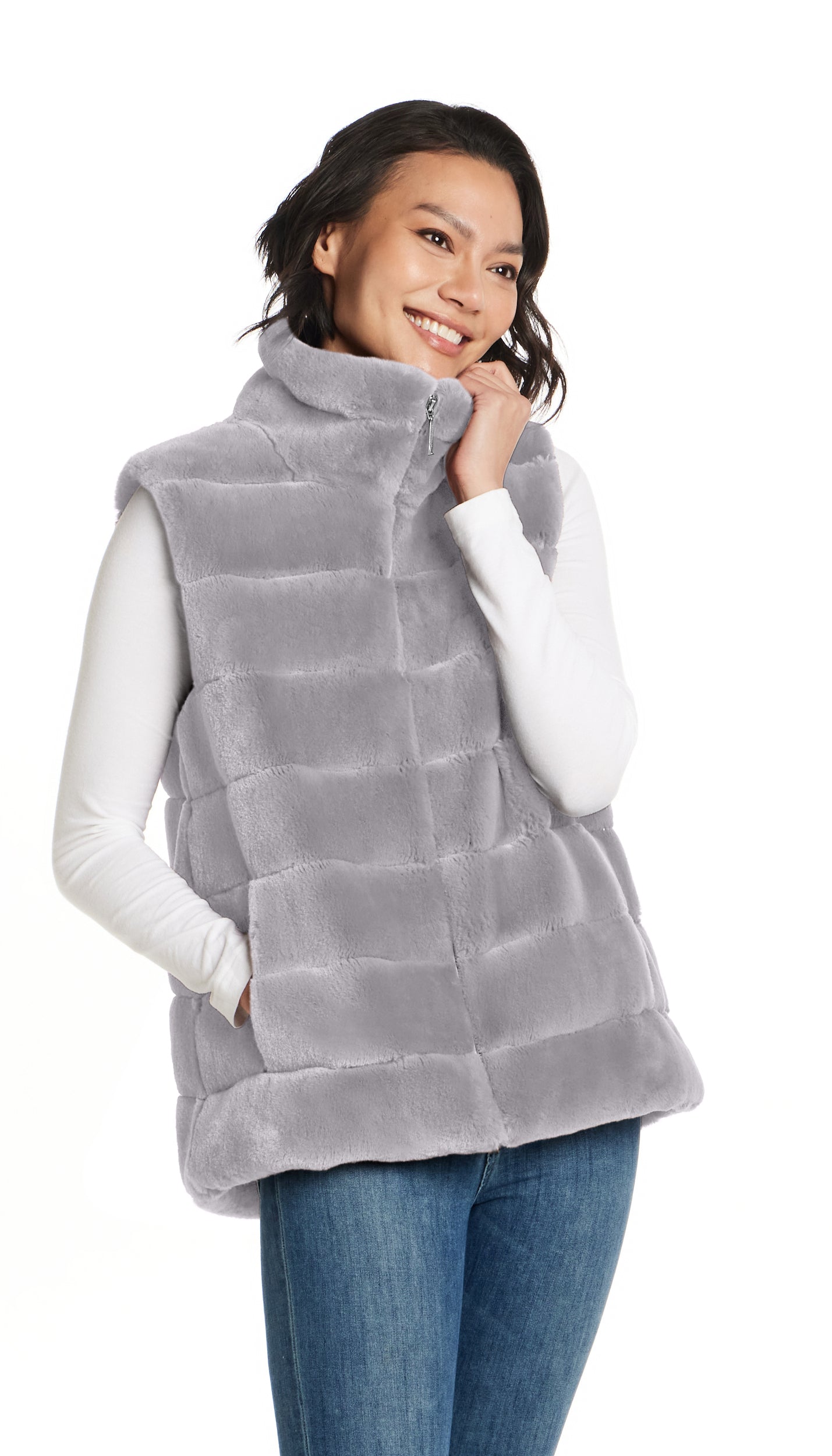 FAUX FUR VEST