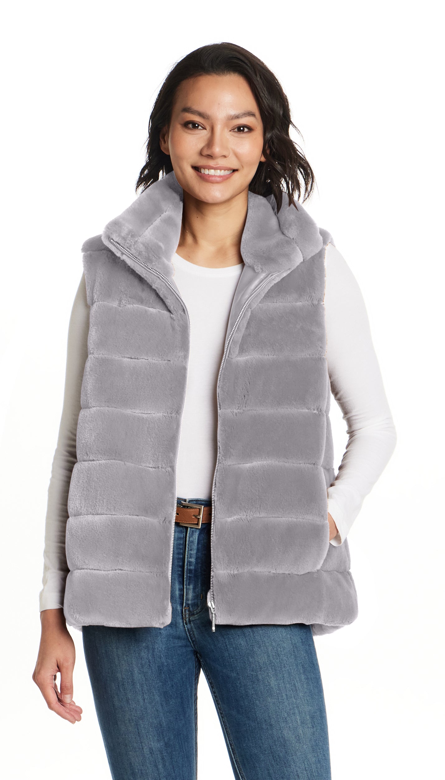 FAUX FUR VEST