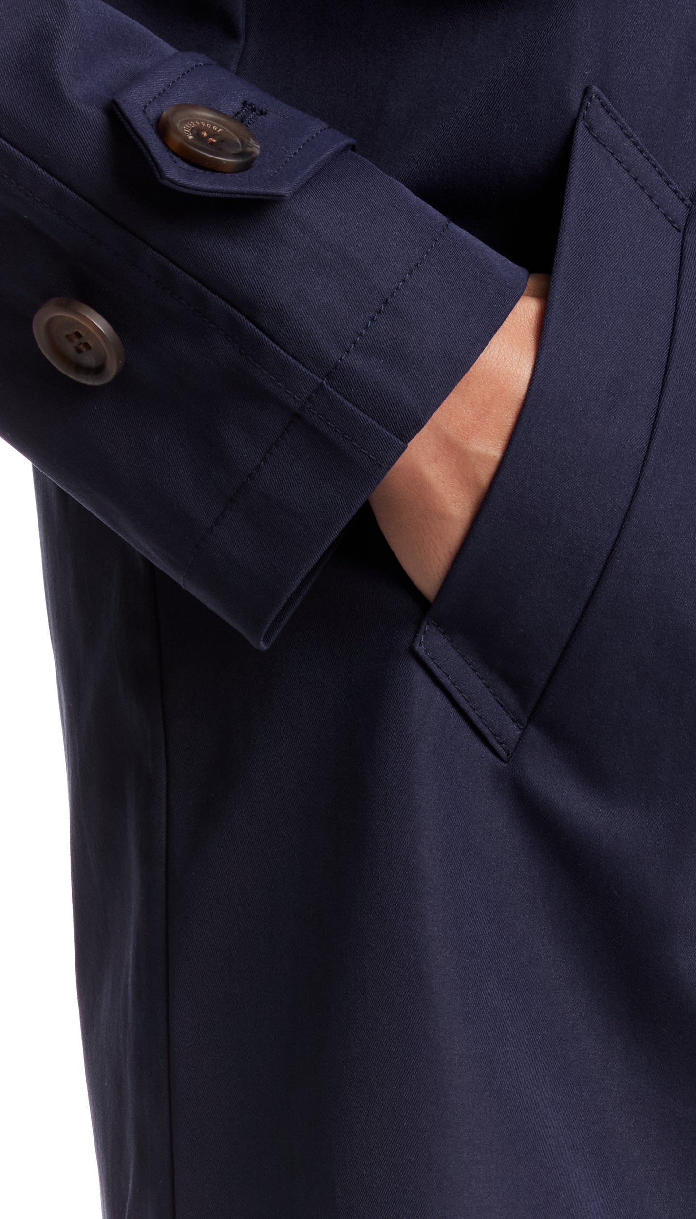 BUTTON FRONT HOODED TOPPER