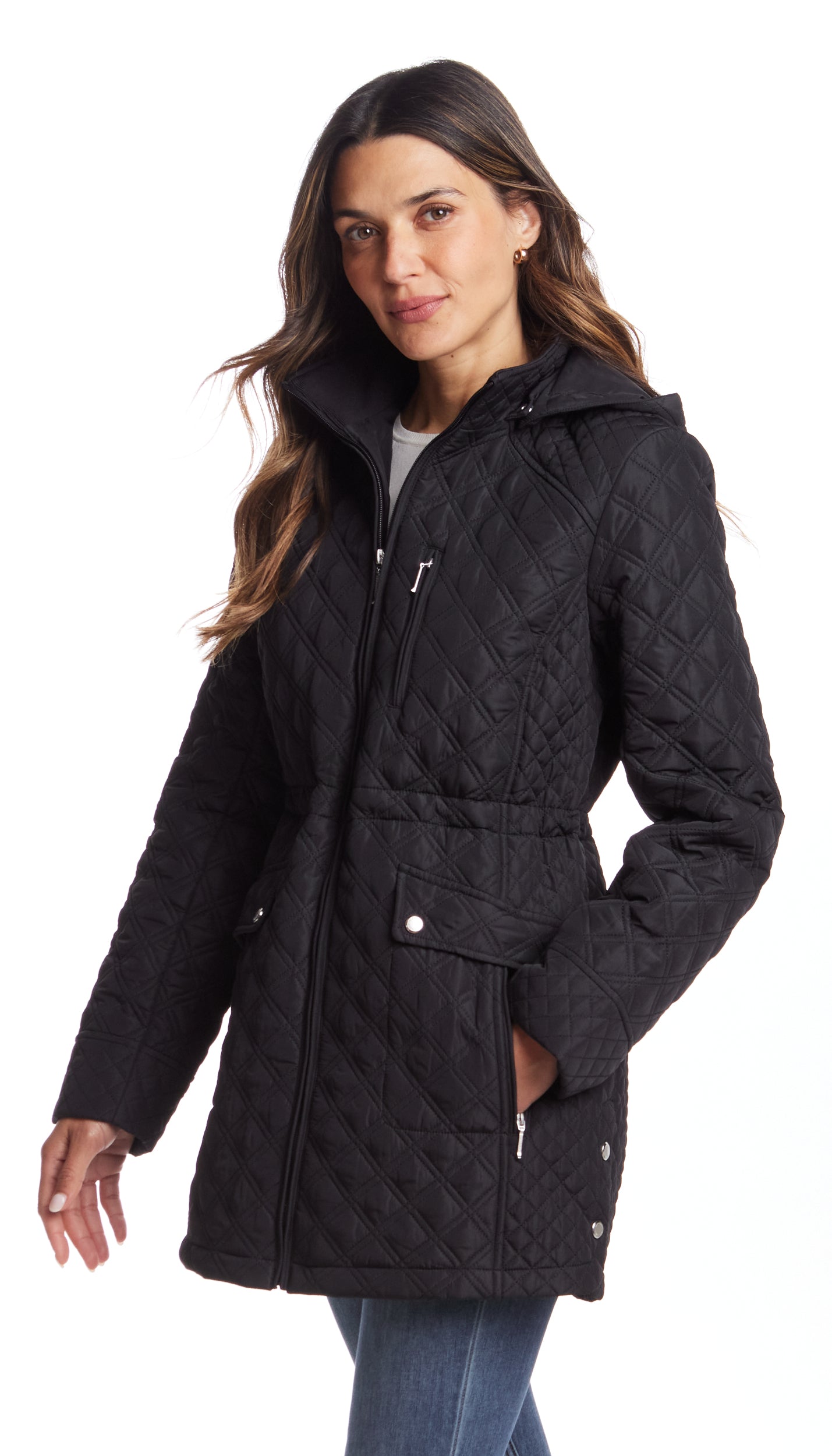 QUILTED WALKER WITH INNER DRAWCORD