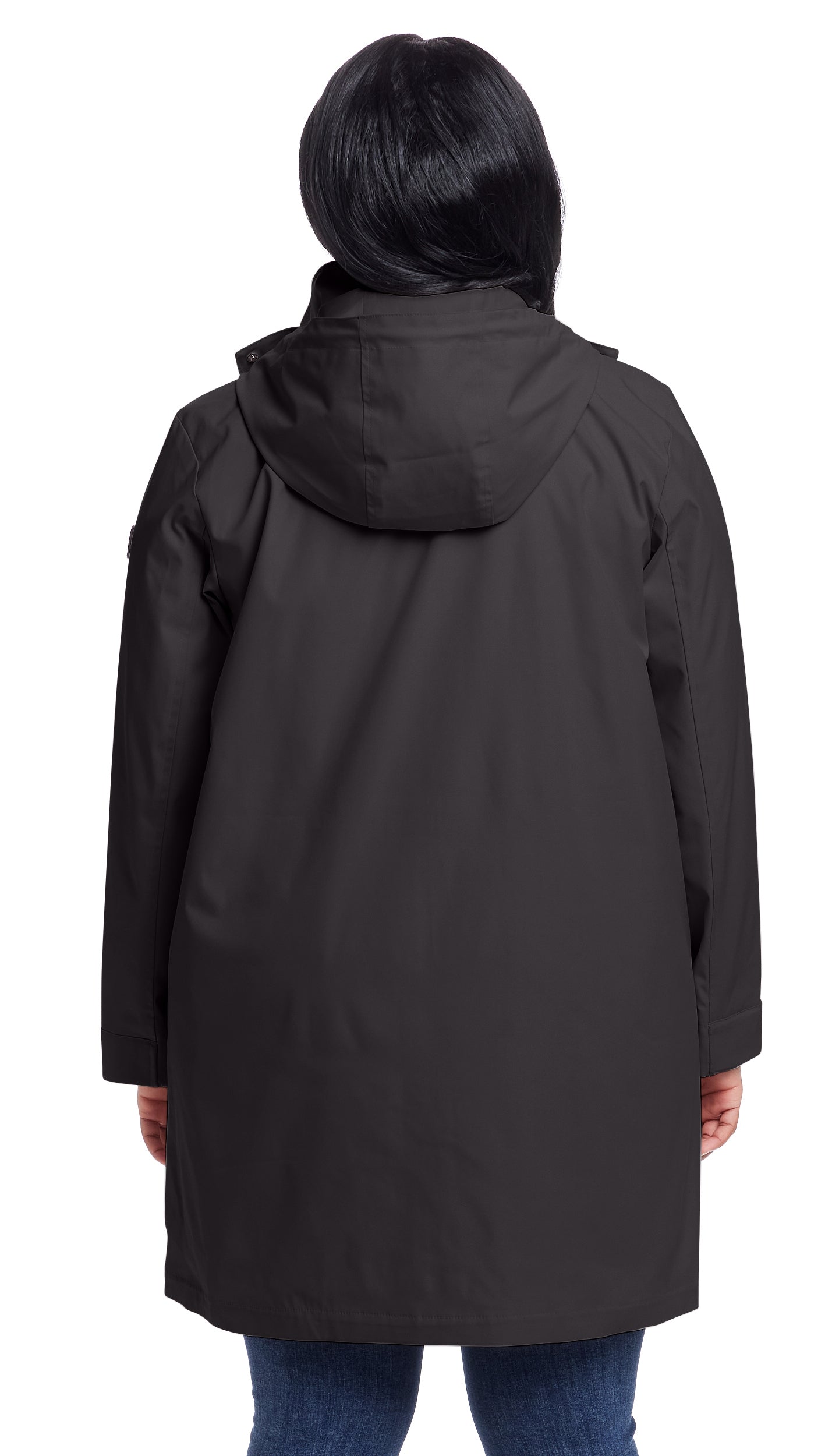 HOODED A-LINE RAIN JACKET