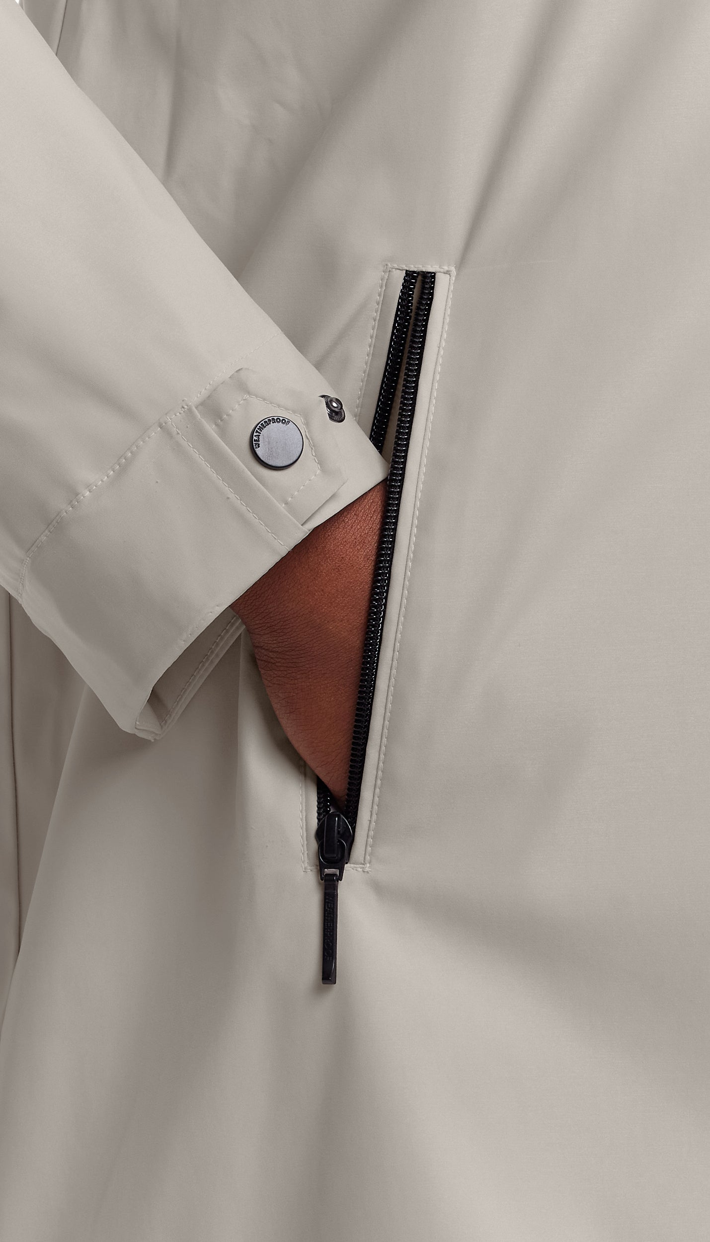HOODED A-LINE RAIN JACKET