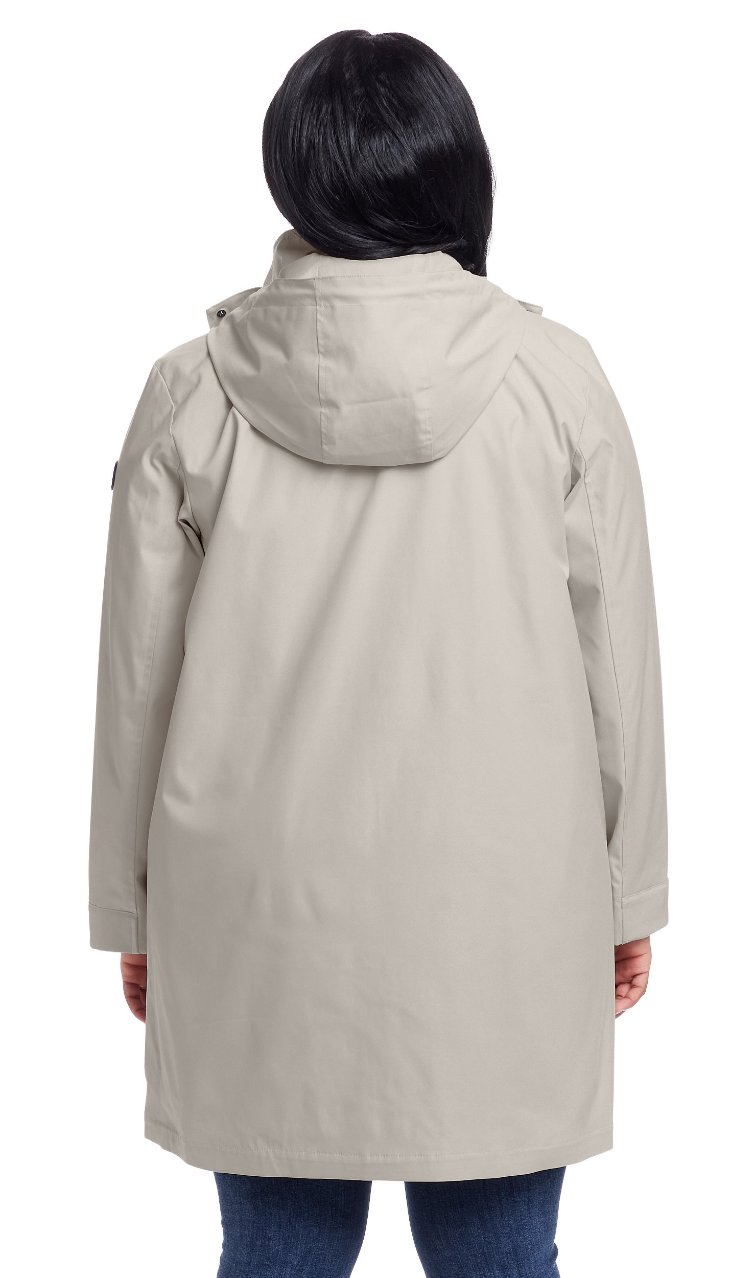 HOODED A-LINE RAIN JACKET