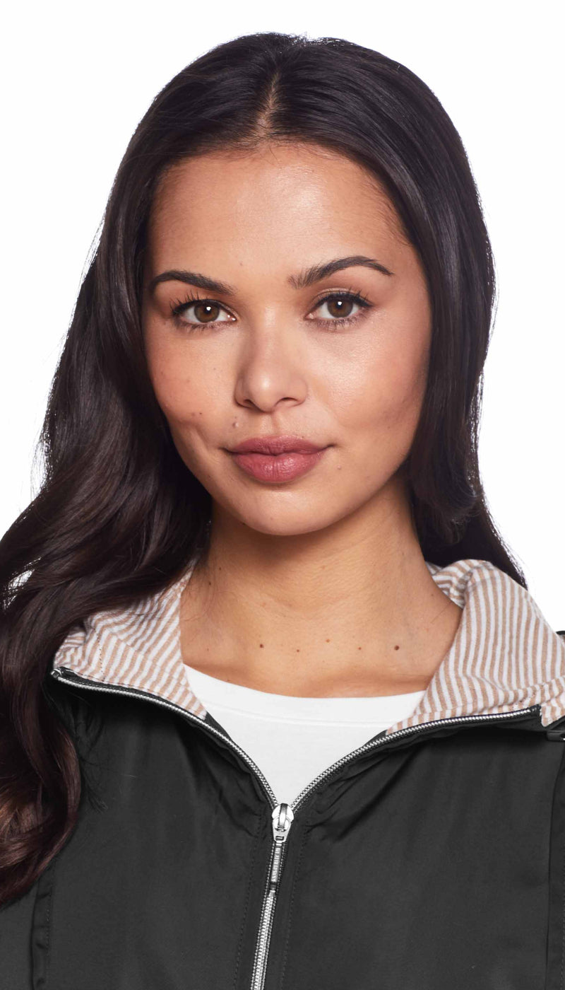 HOODED ZIP FRONT ANORAK