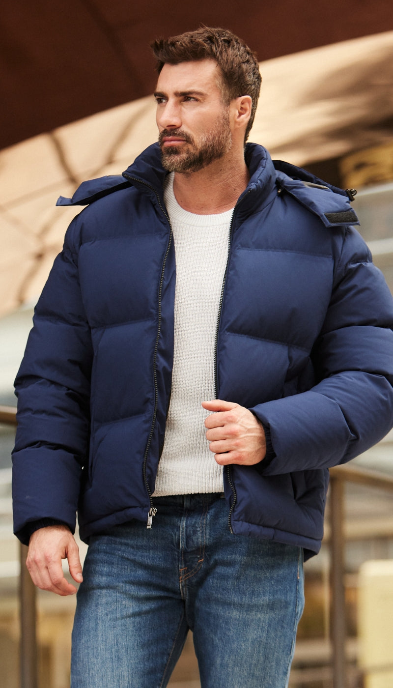 DOWN FILLED FLEX TECH PUFFER JACKET