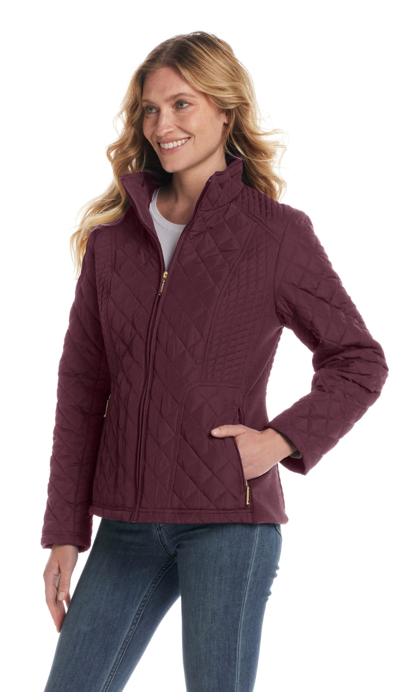 MIXED QUILTED JACKET WITH SIDE STRETCH