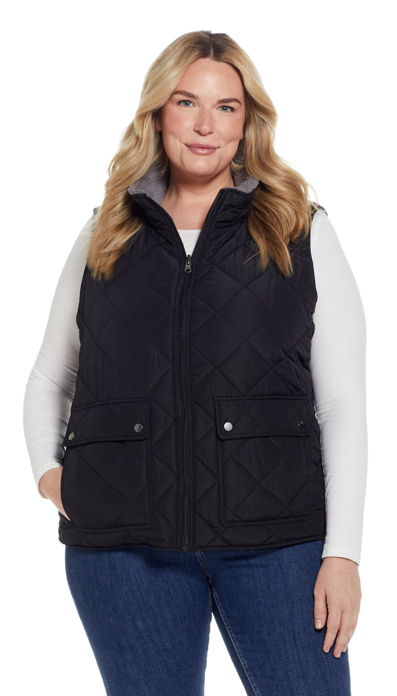 REVERSIBLE FLEECE VEST