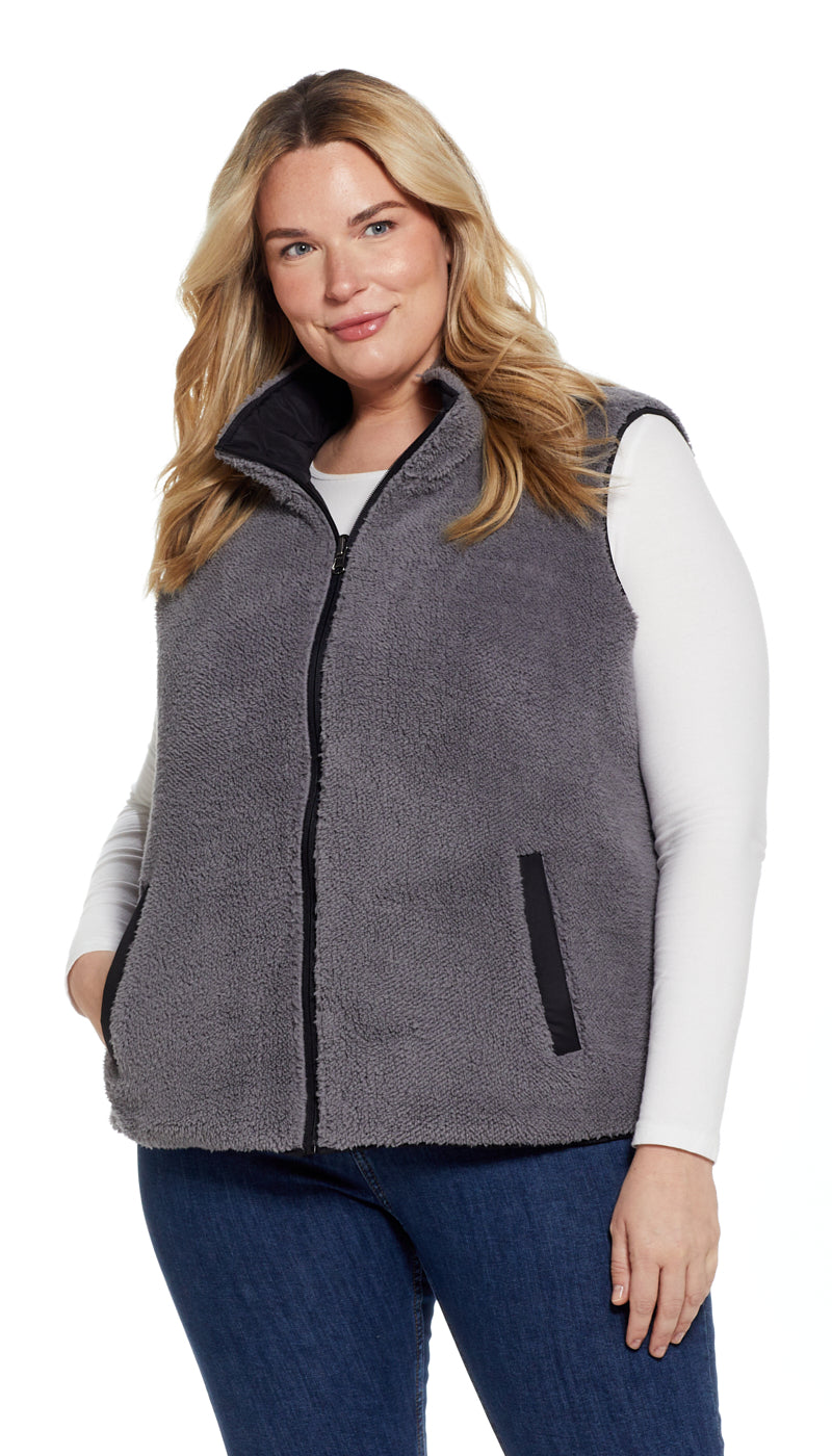 REVERSIBLE FLEECE VEST