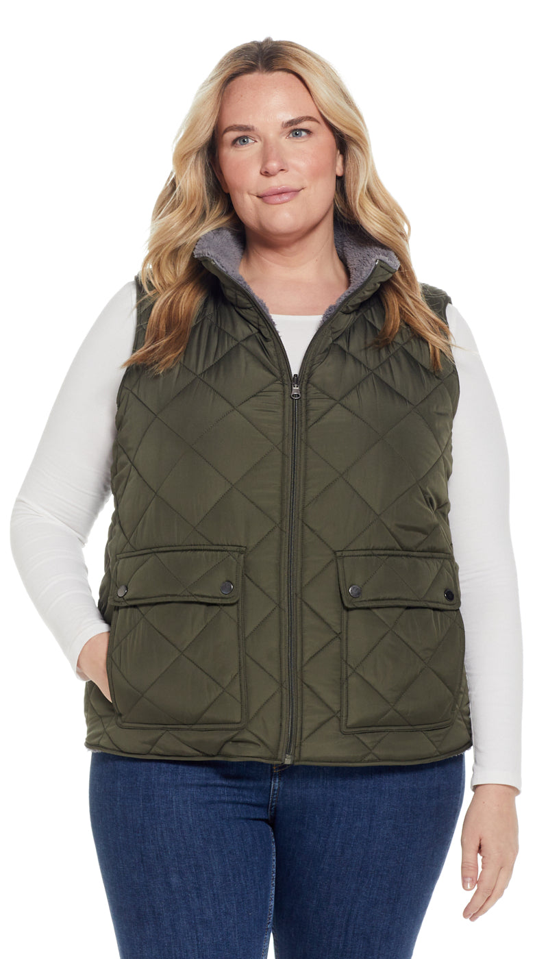 REVERSIBLE FLEECE VEST