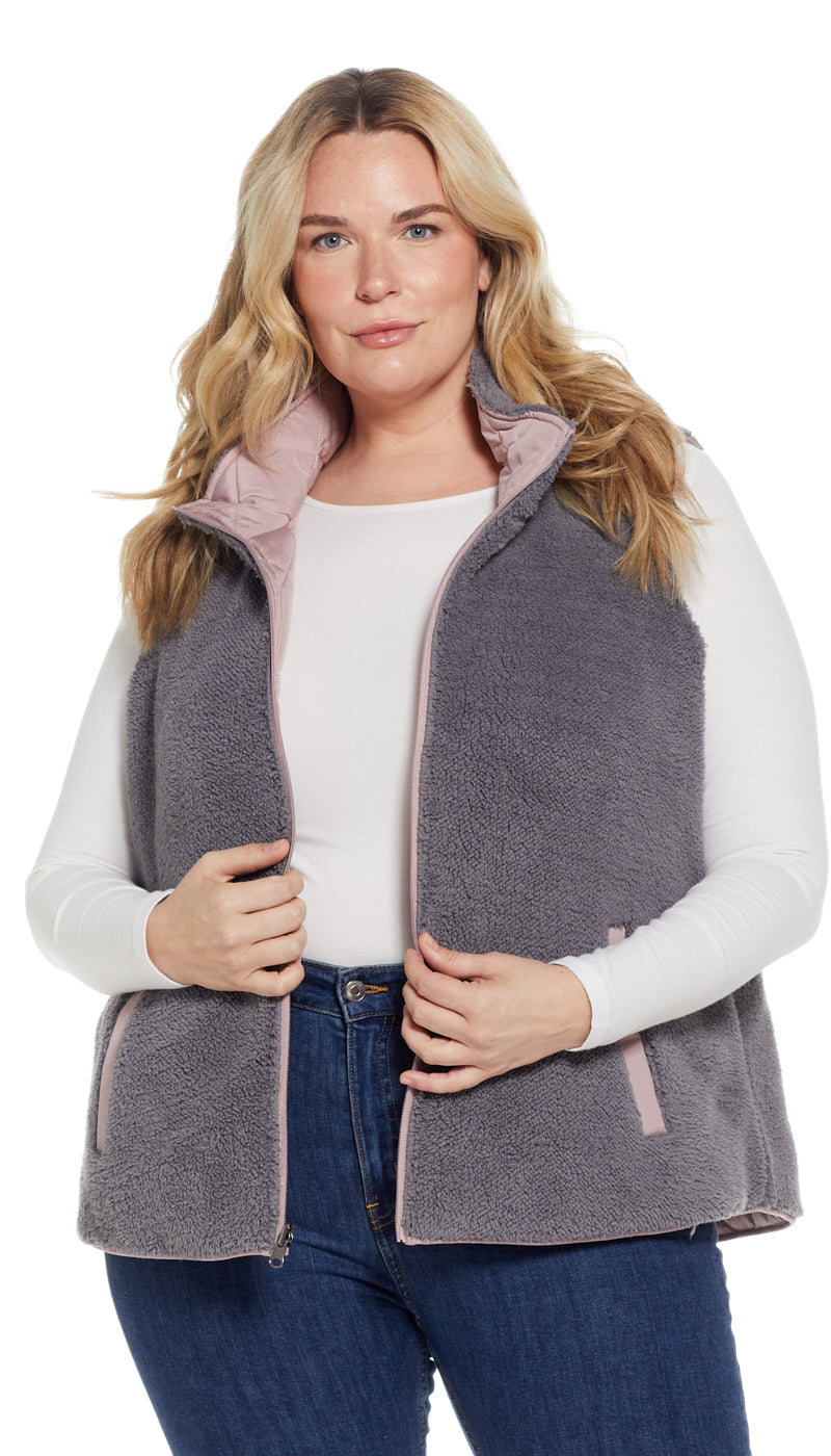 REVERSIBLE FLEECE VEST