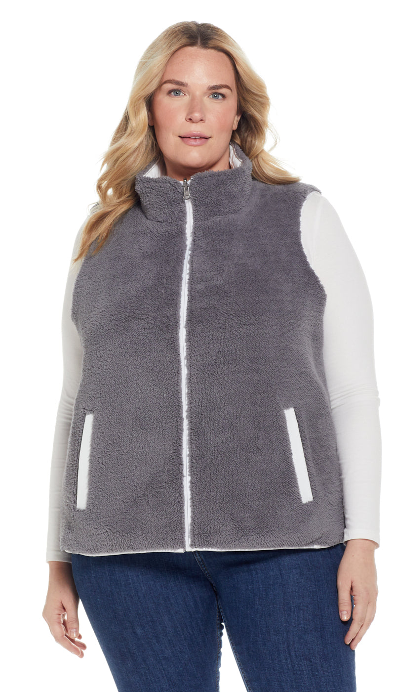 REVERSIBLE FLEECE VEST