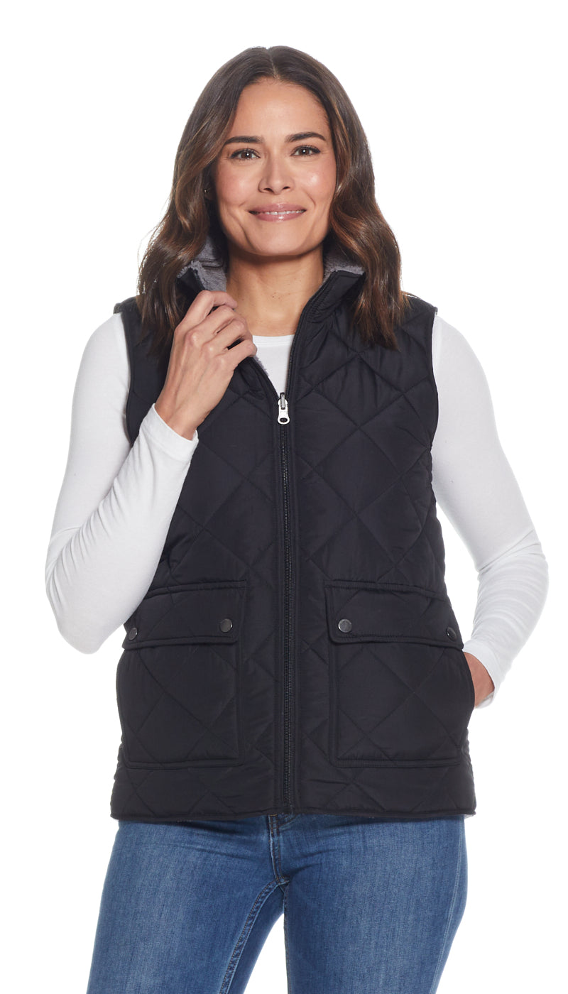 REVERSIBLE FLEECE VEST