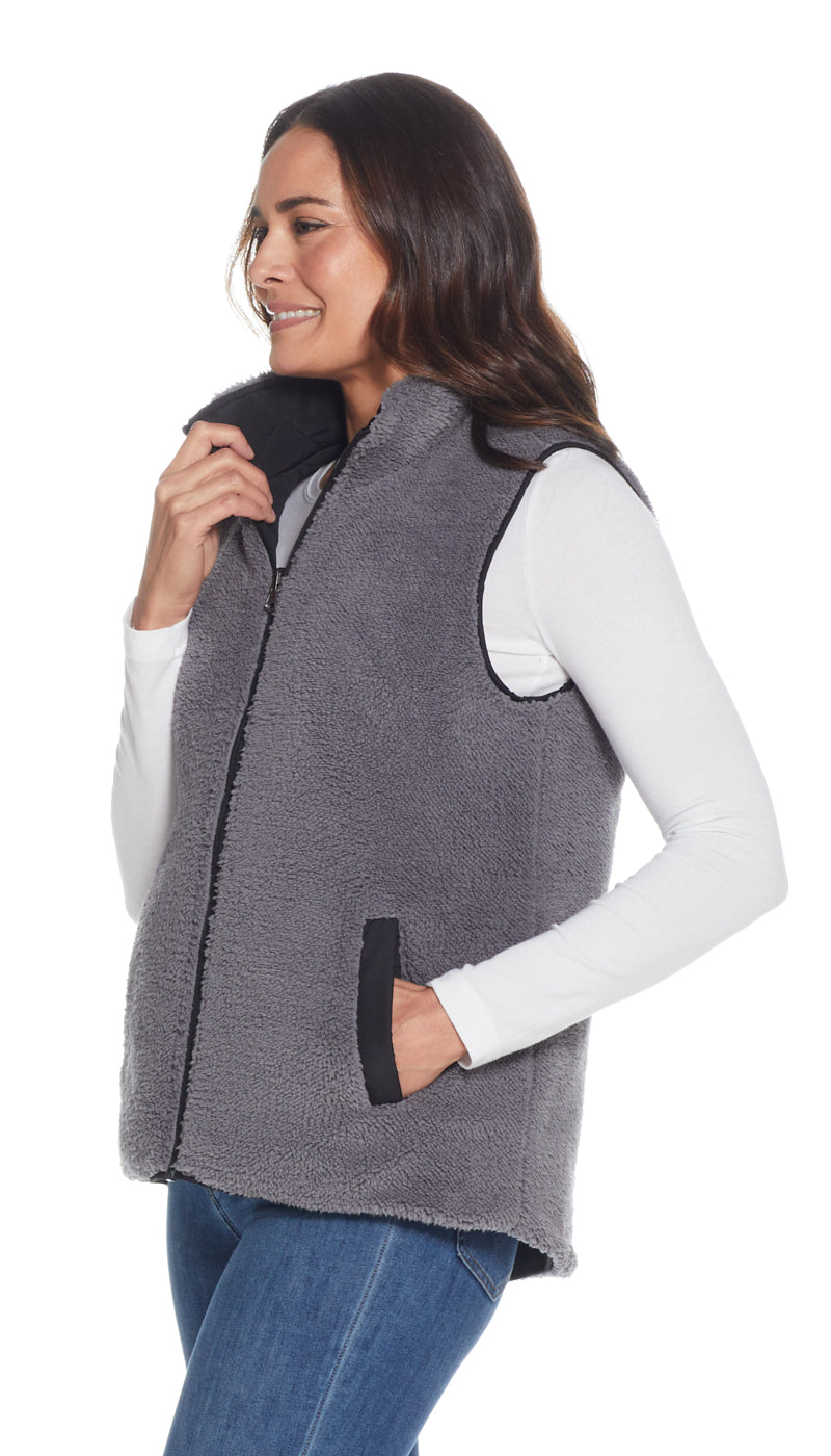 REVERSIBLE FLEECE VEST